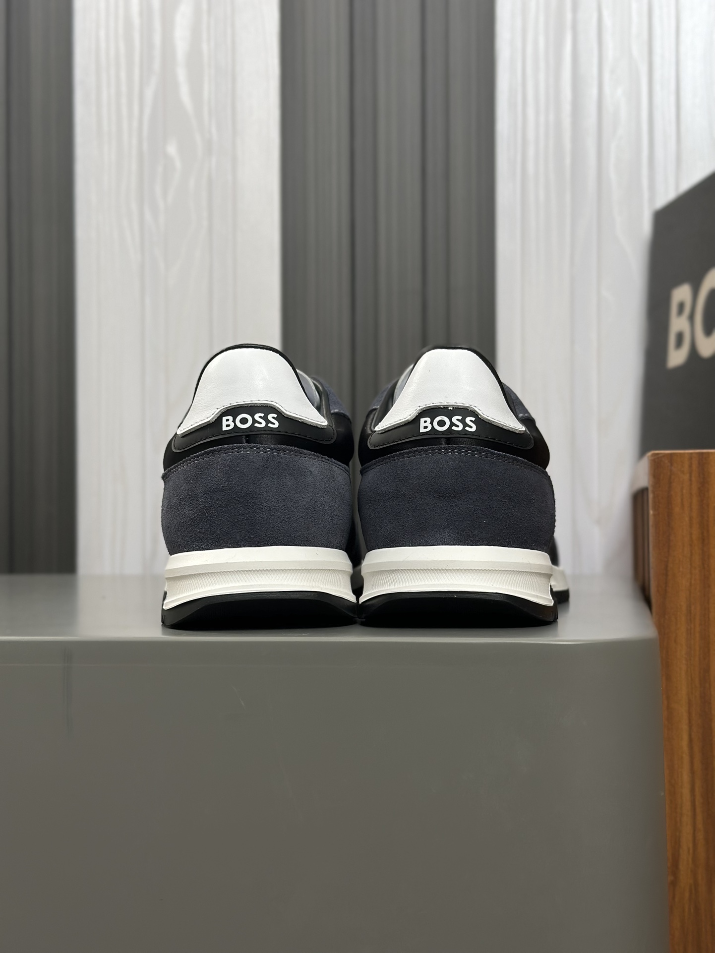 Boss zapatillas de deporte casuales de los hombres, la versión original del molde abierto, capa de l