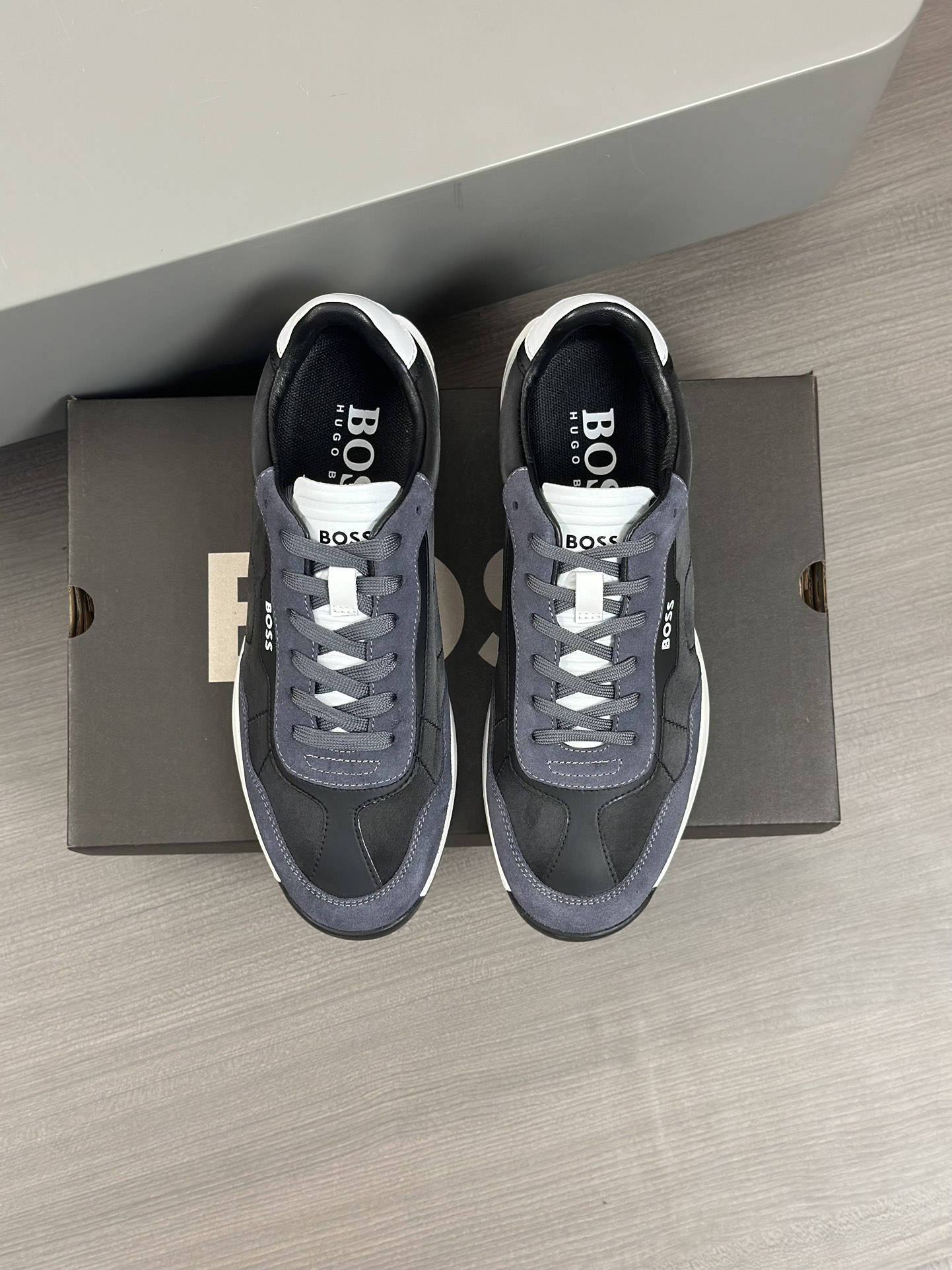 Boss zapatillas de deporte casuales de los hombres, la versión original del molde abierto, capa de l
