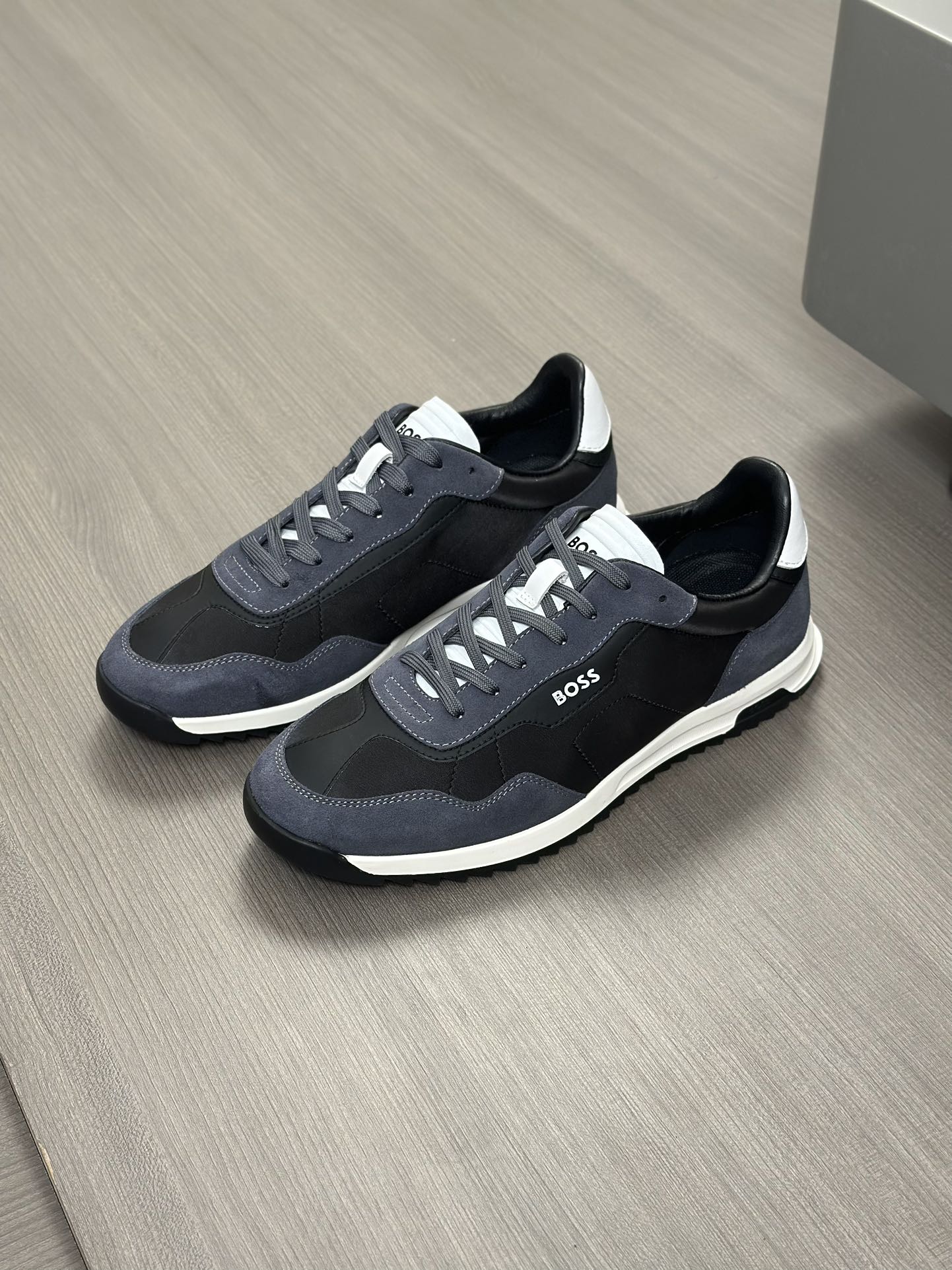 Boss zapatillas de deporte casuales de los hombres, la versión original del molde abierto, capa de l