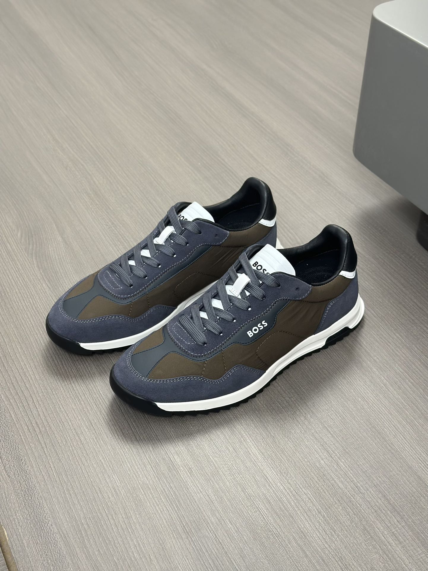 Boss zapatillas de deporte casuales de los hombres, la versión original del molde abierto, capa de l