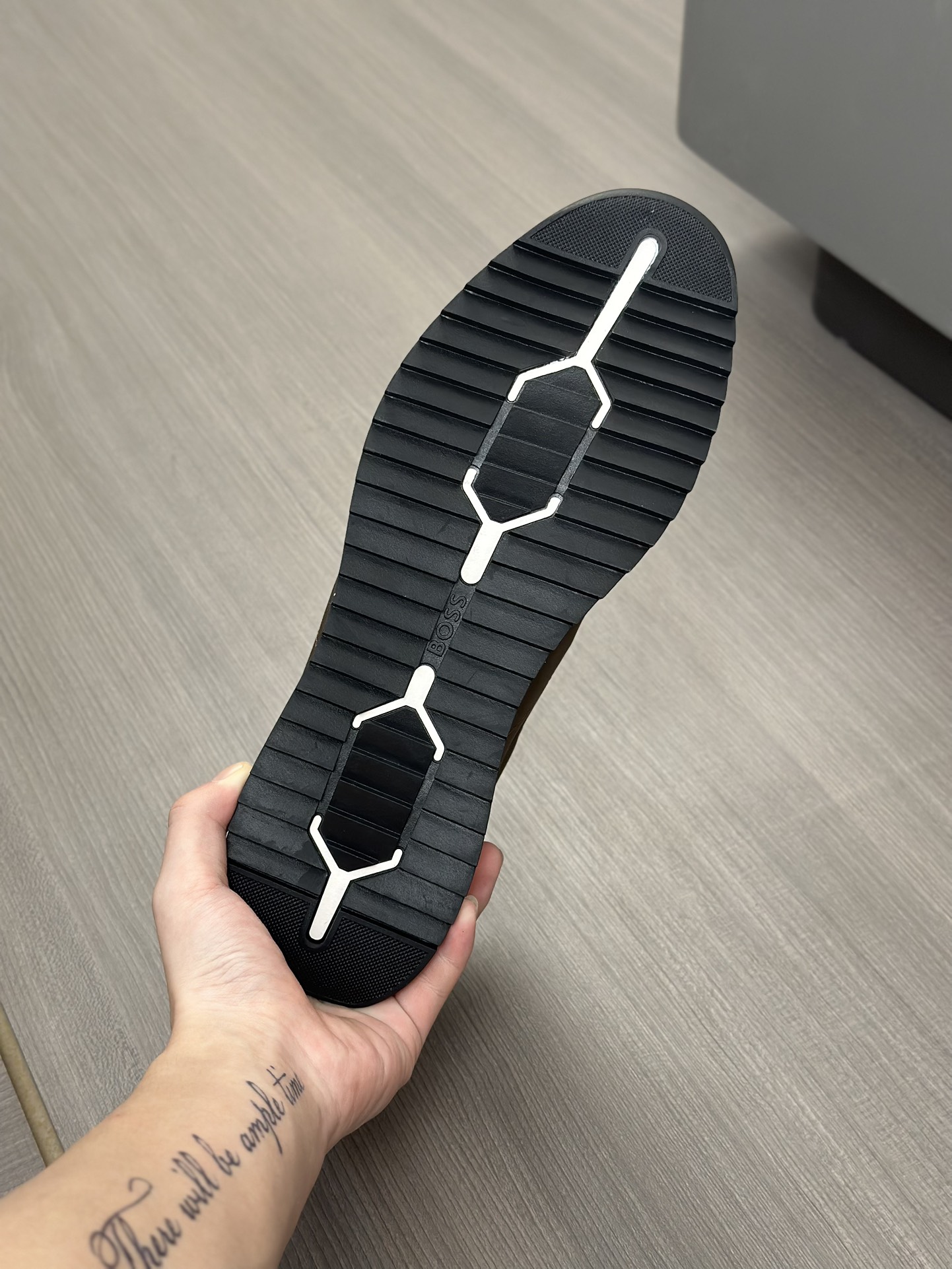 Boss zapatillas de deporte casuales de los hombres, la versión original del molde abierto, capa de l