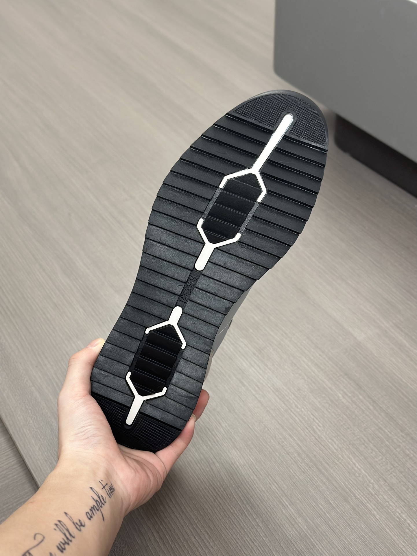 Boss zapatillas de deporte casuales de los hombres, la versión original del molde abierto, capa de l