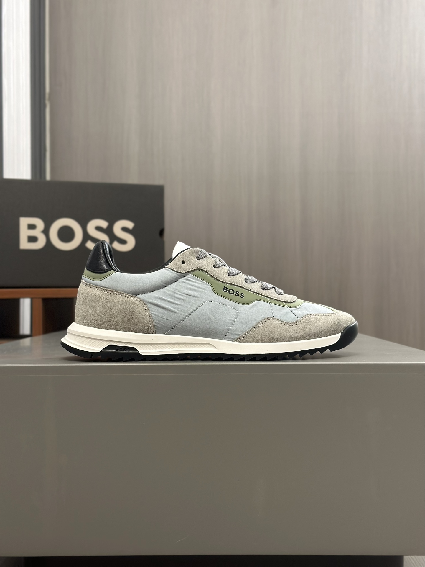 Boss zapatillas de deporte casuales de los hombres, la versión original del molde abierto, capa de l