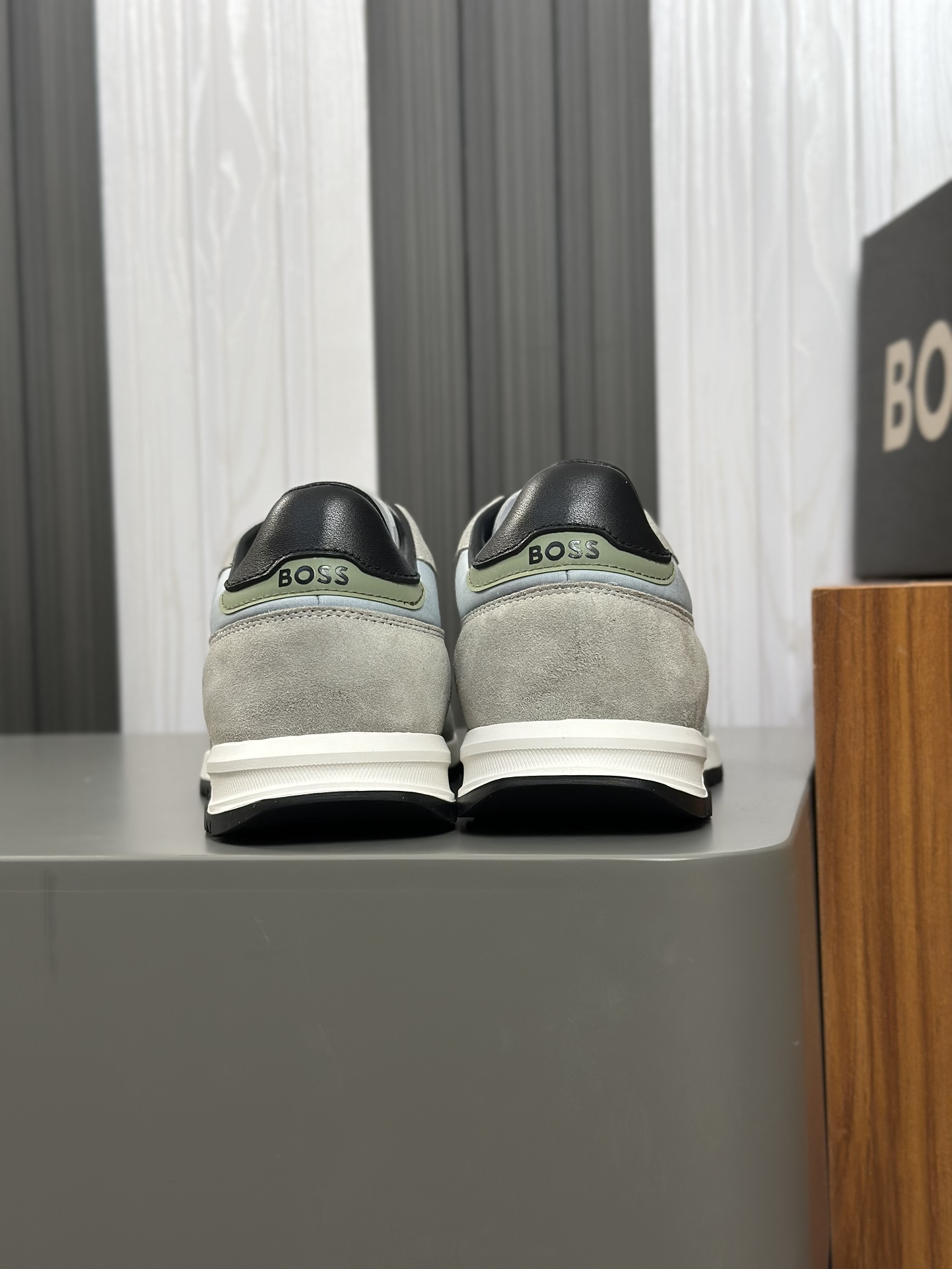 Boss zapatillas de deporte casuales de los hombres, la versión original del molde abierto, capa de l