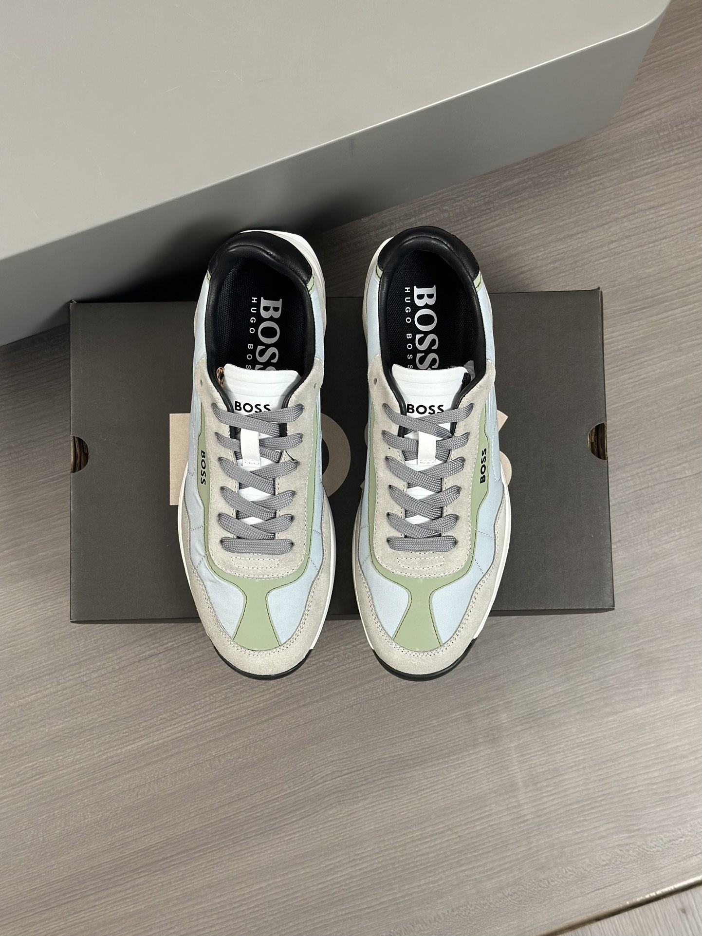 Boss zapatillas de deporte casuales de los hombres, la versión original del molde abierto, capa de l