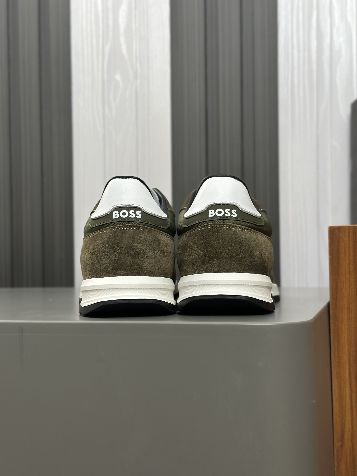 Boss zapatillas de deporte casuales de los hombres, la versión original del molde abierto, capa de l