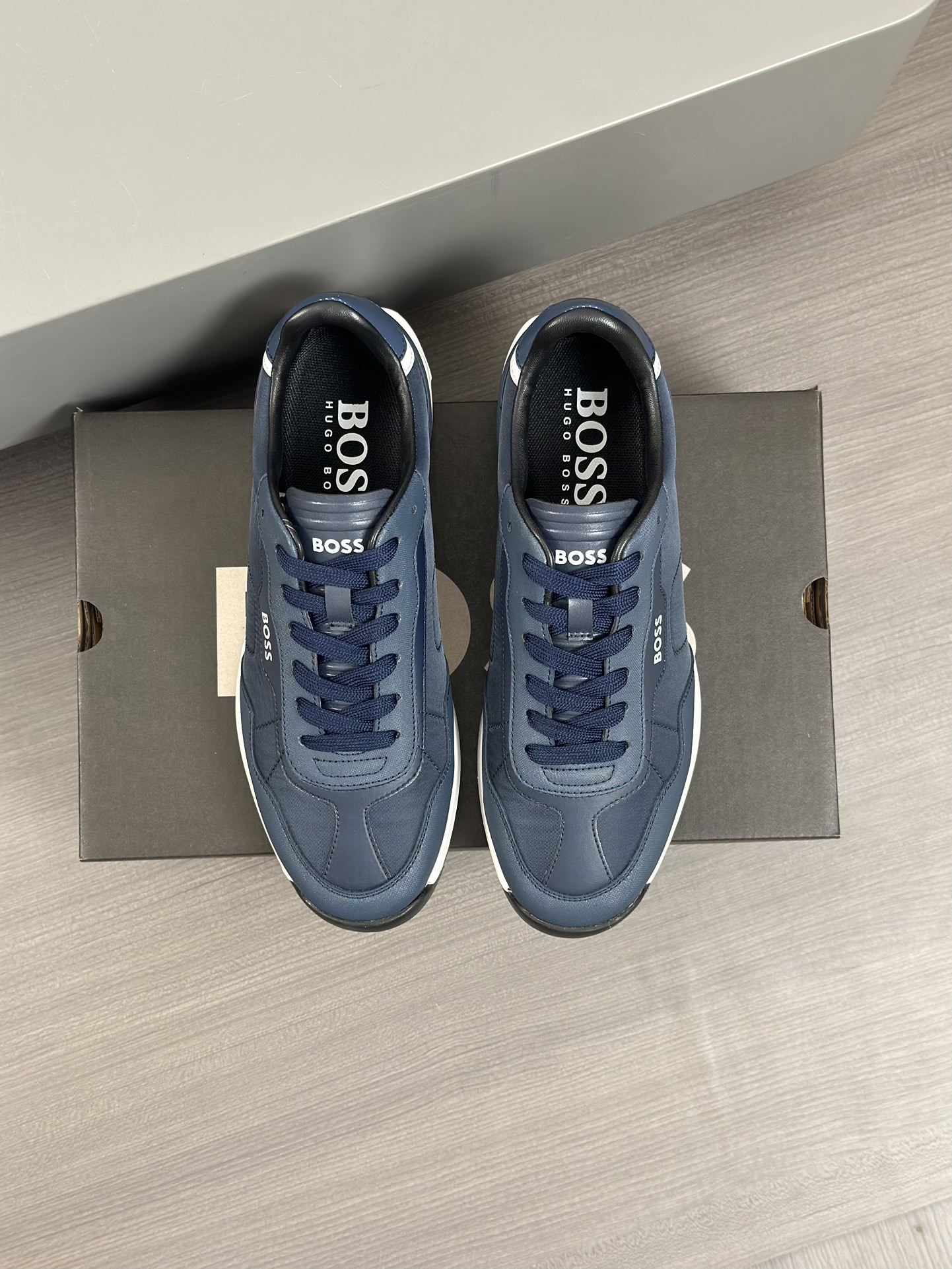 Boss zapatillas de deporte casuales de los hombres, la versión original del molde abierto, capa de l