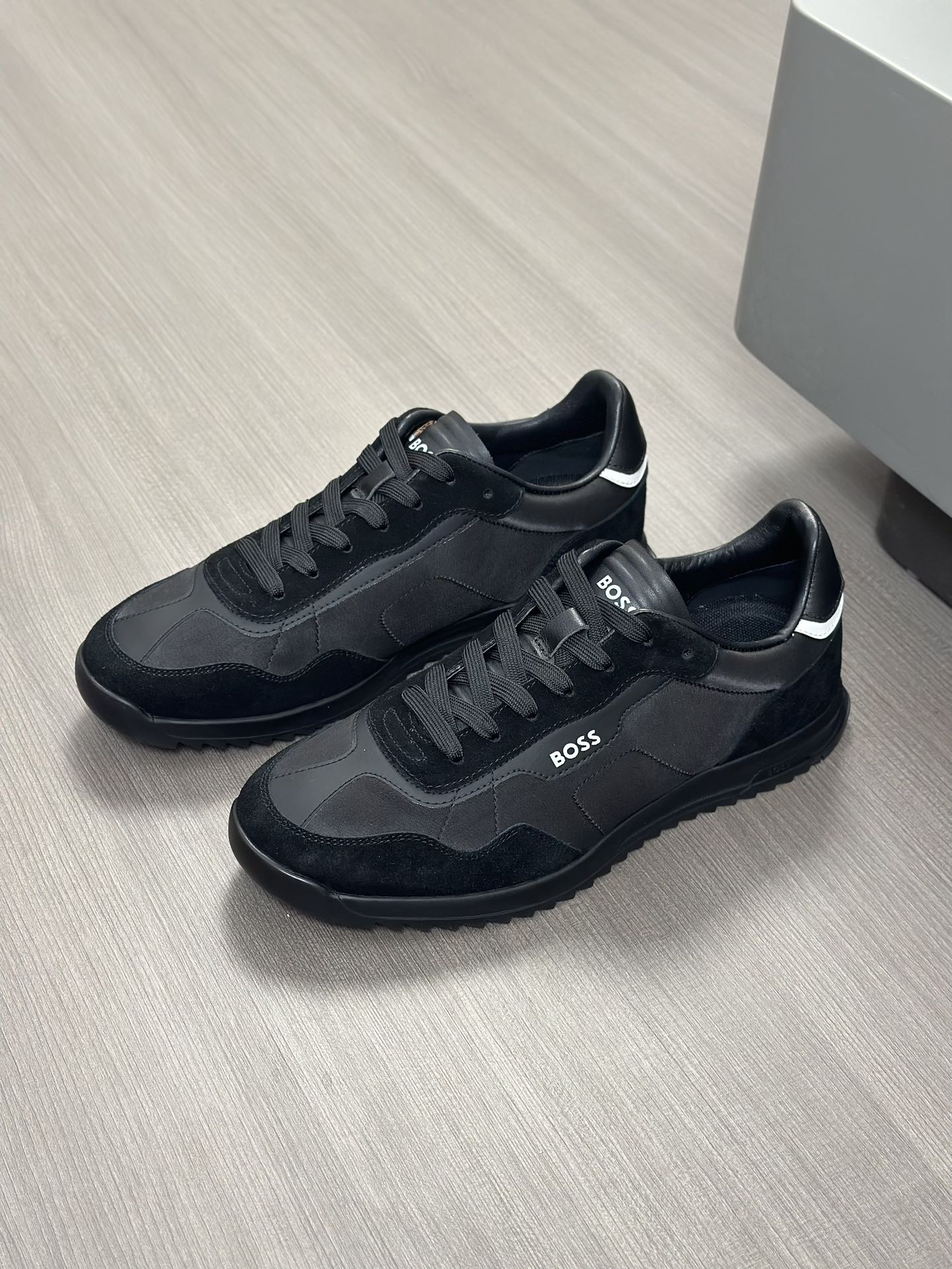 Boss zapatillas de deporte casuales de los hombres, la versión original del molde abierto, capa de l