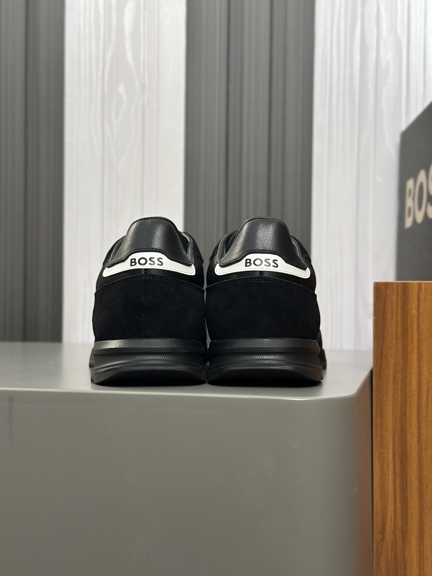 Boss zapatillas de deporte casuales de los hombres, la versión original del molde abierto, capa de l