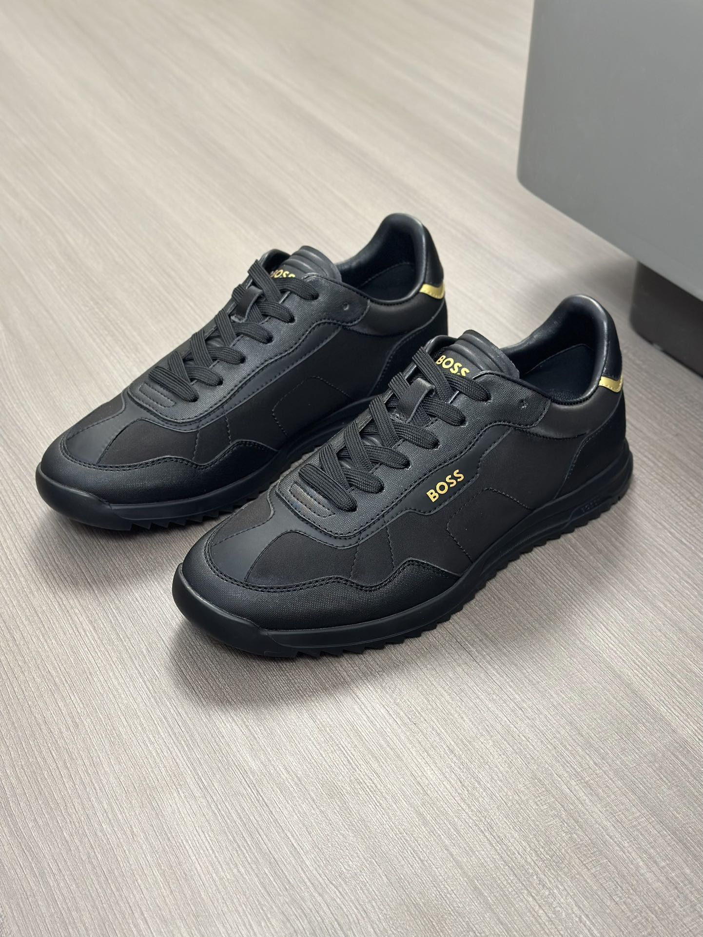 Boss zapatillas de deporte casuales de los hombres, la versión original del molde abierto, capa de l