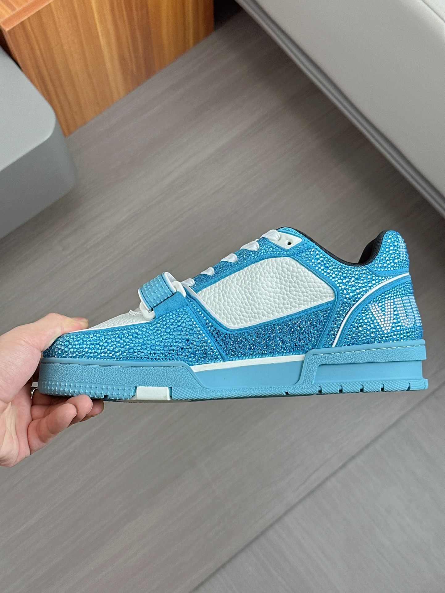 --Nuevos Productos--2024FW-LV TRAINER ¡diamantes calientes llenos de estrellas zapatillas retro! El 