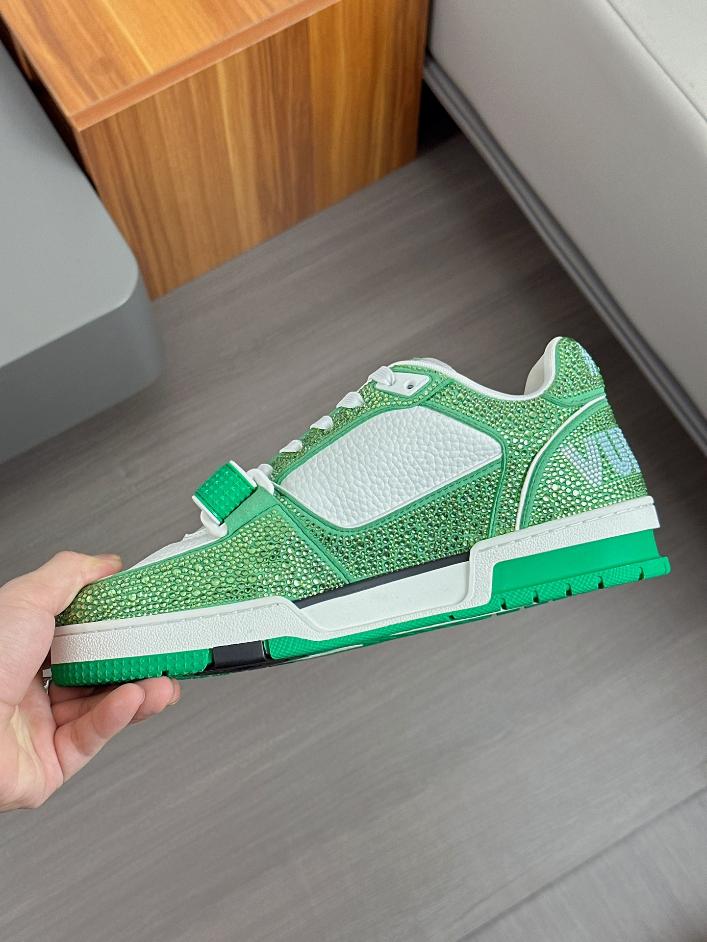--Nuevos Productos--2024FW-LV TRAINER ¡diamantes calientes llenos de estrellas zapatillas retro! El 