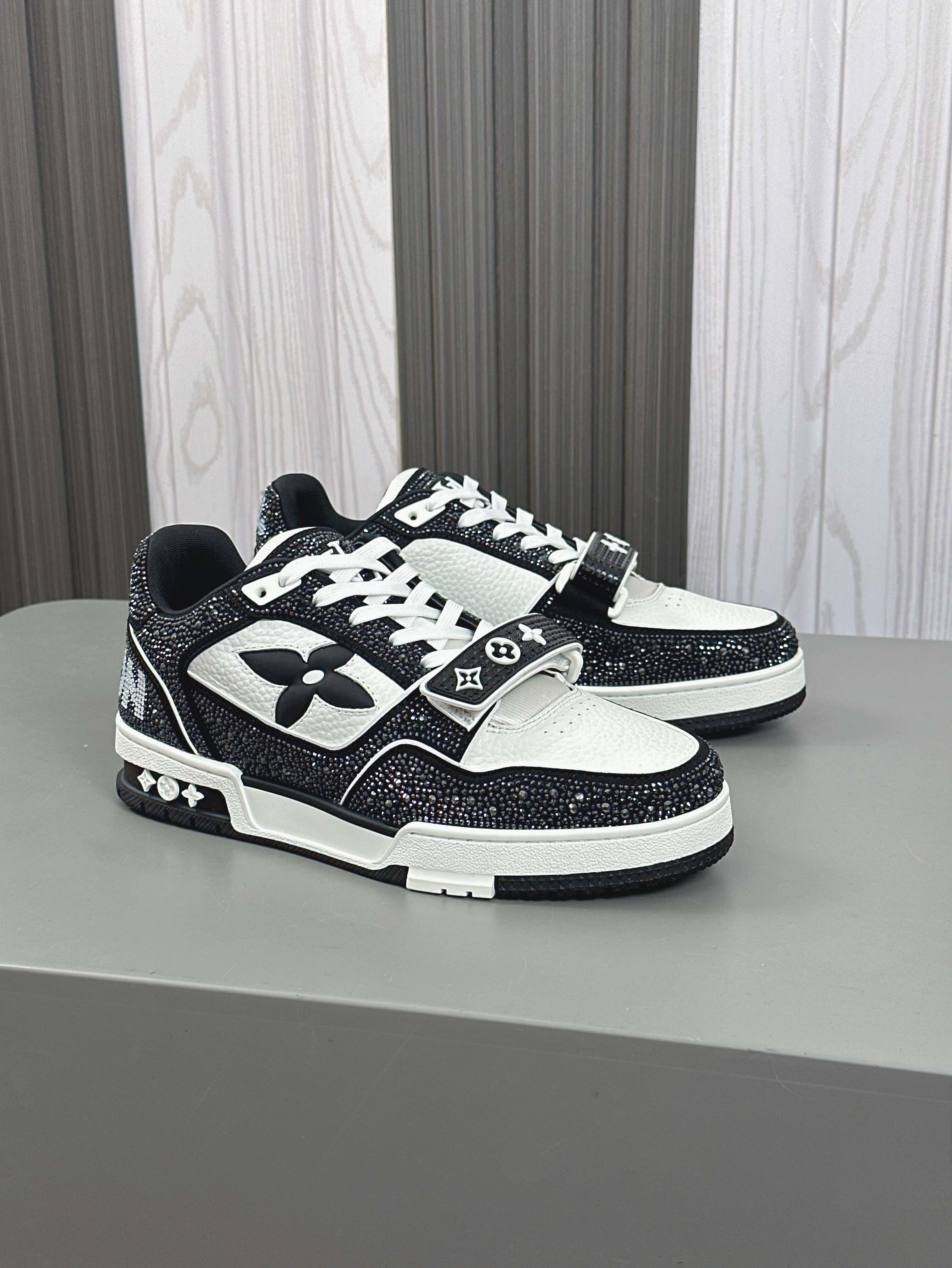 --Nuevos Productos--2024FW-LV TRAINER ¡diamantes calientes llenos de estrellas zapatillas retro! El 