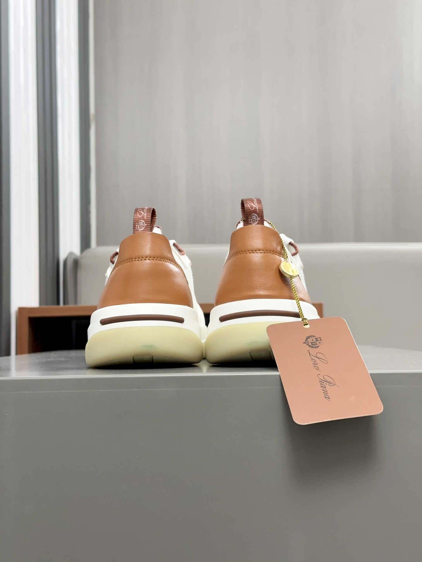 340LoroPiana LP Walk Wish Men's SneakerEl icónico LP se redefine con una perspectiva moderna, presen