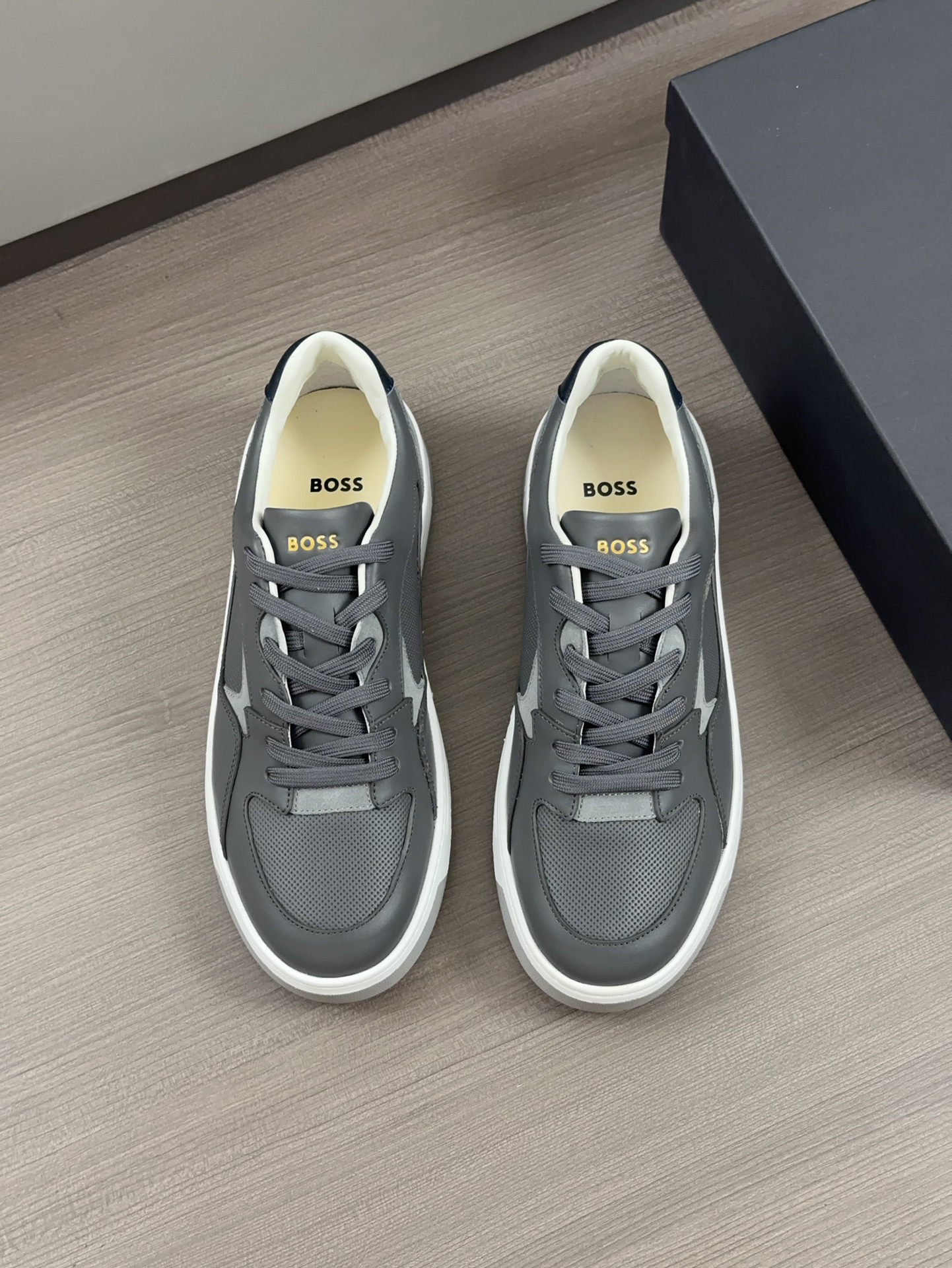Original boutique única, zapatos casual para hombre de BOSS, piel de becerro importada original, for