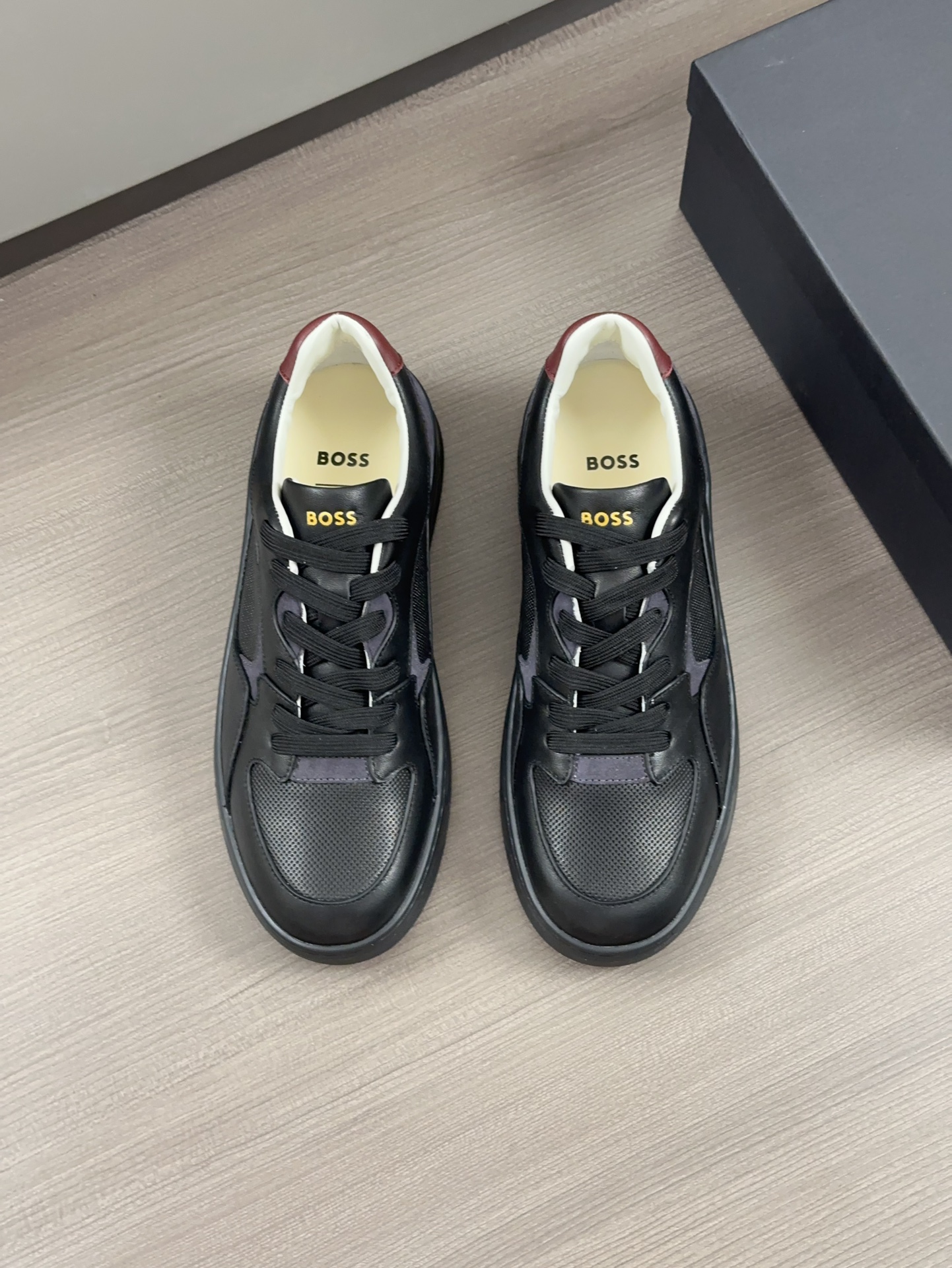 Original boutique única, zapatos casual para hombre de BOSS, piel de becerro importada original, for