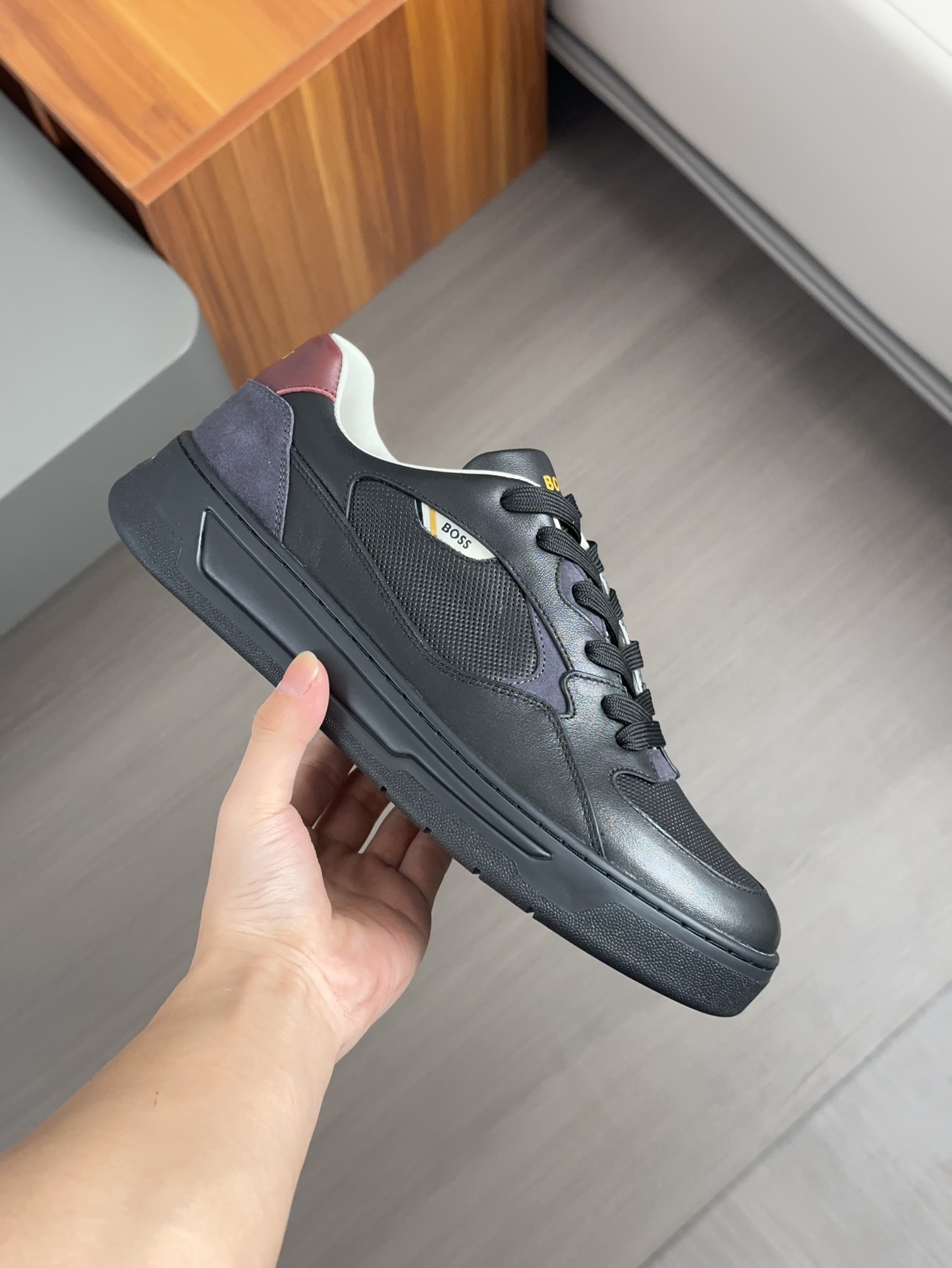 Original boutique única, zapatos casual para hombre de BOSS, piel de becerro importada original, for