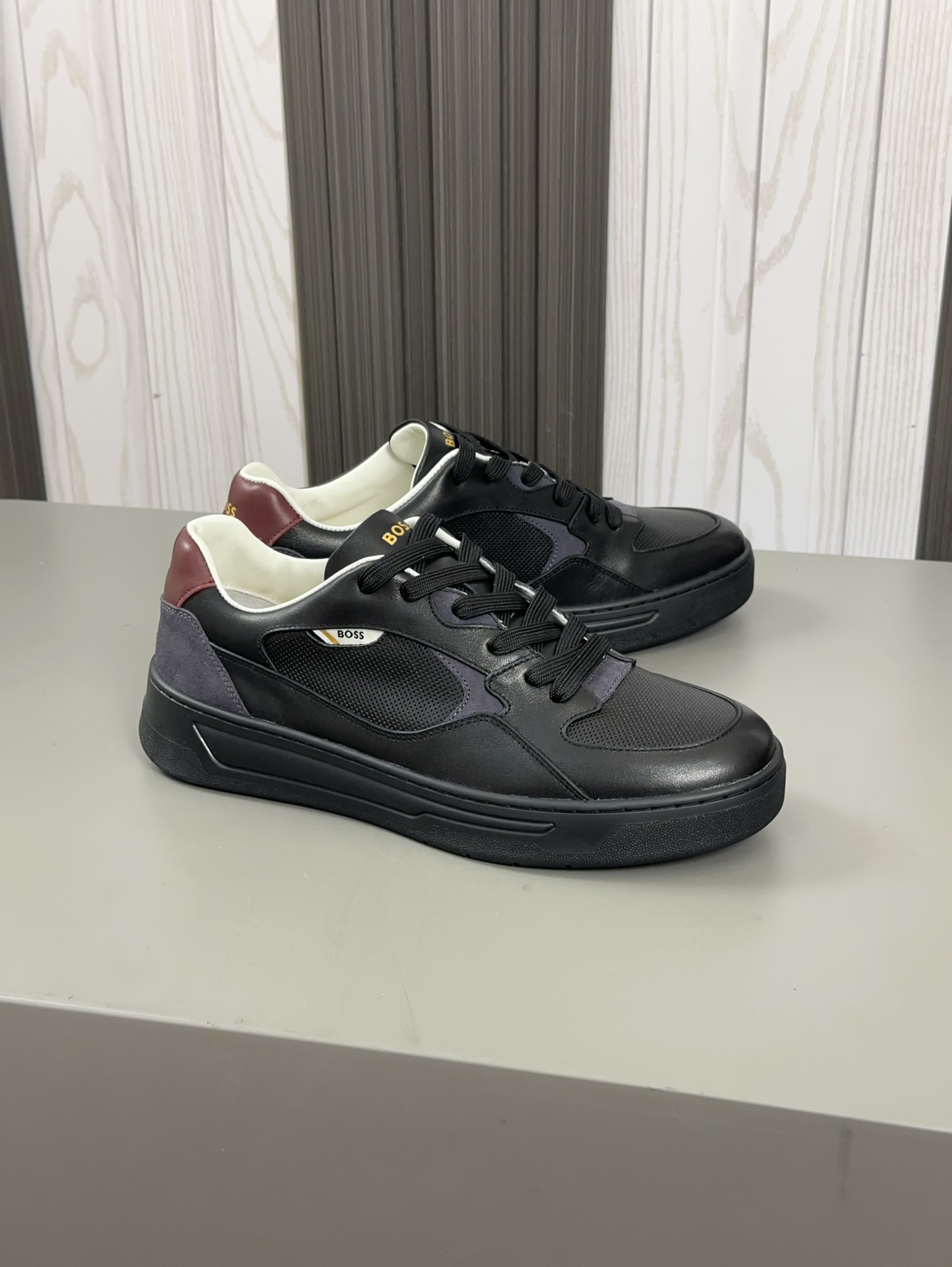 Original boutique única, zapatos casual para hombre de BOSS, piel de becerro importada original, for