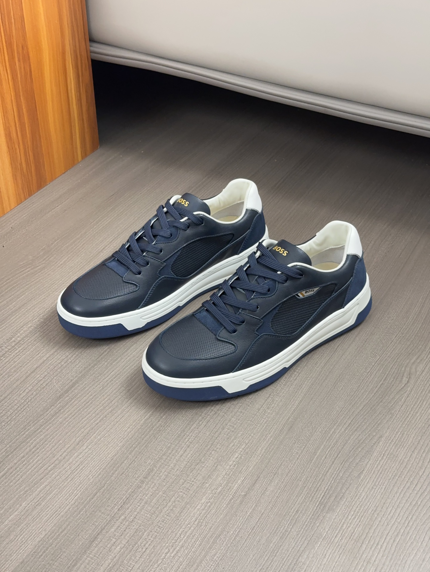 Original boutique única, zapatos casual para hombre de BOSS, piel de becerro importada original, for