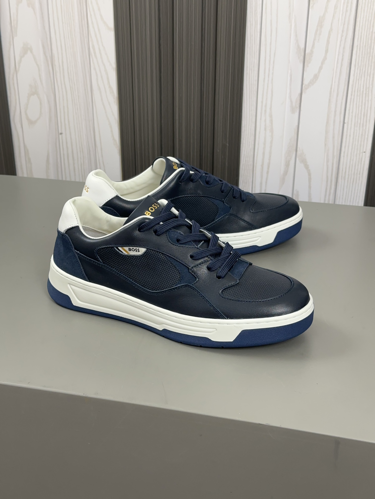 Original boutique única, zapatos casual para hombre de BOSS, piel de becerro importada original, for