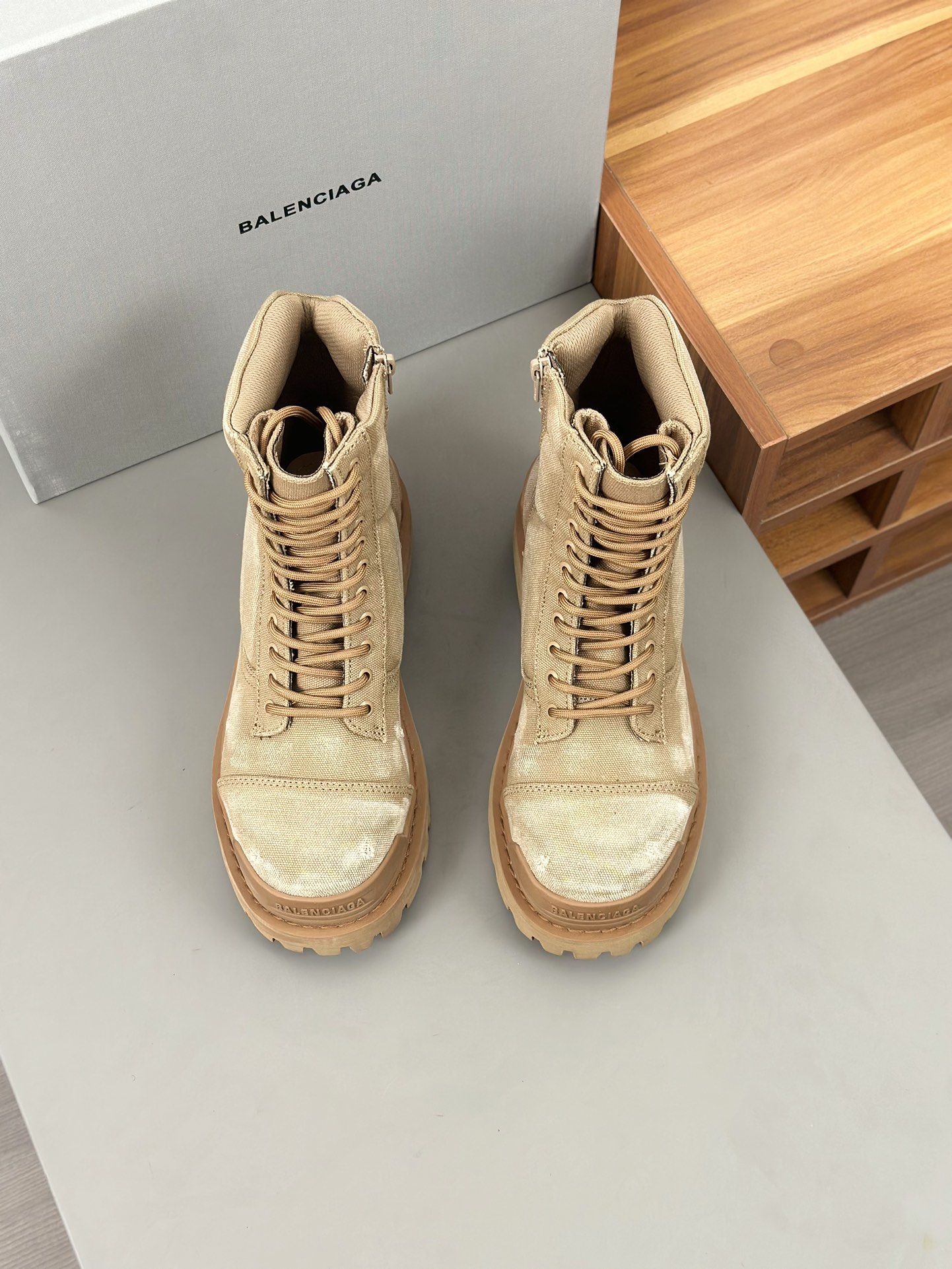 Factory Parisienne - Botas Martin Vintage 𝗕𝗔𝗔𝗟𝗘𝗡𝗖𝗜 Versión puramente original de las Botas M