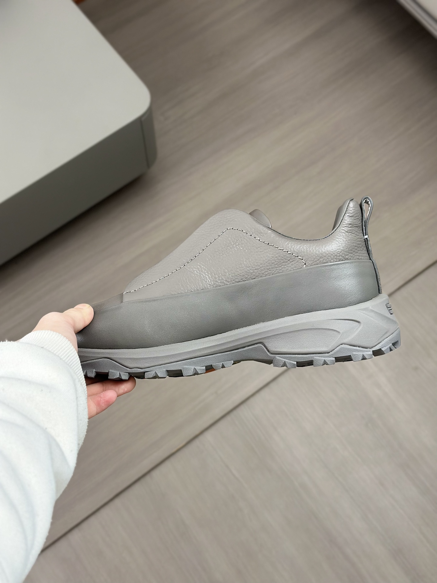 2024Nueva Serie ZEGNA Zegna Zapatos de los hombres de gamuza Triple StitchMonte zapatos casuales de 