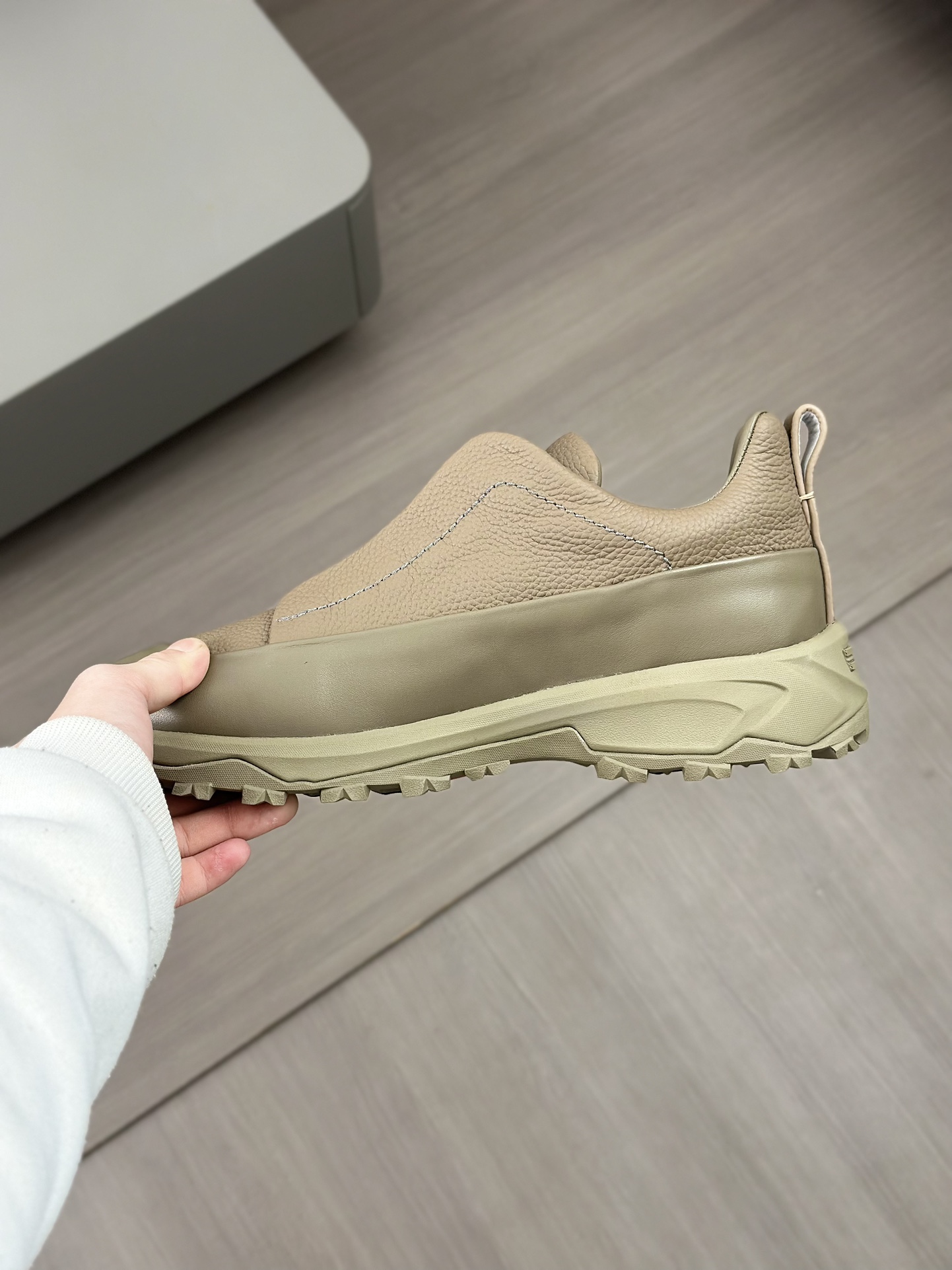 2024Nueva Serie ZEGNA Zegna Zapatos de los hombres de gamuza Triple StitchMonte zapatos casuales de 