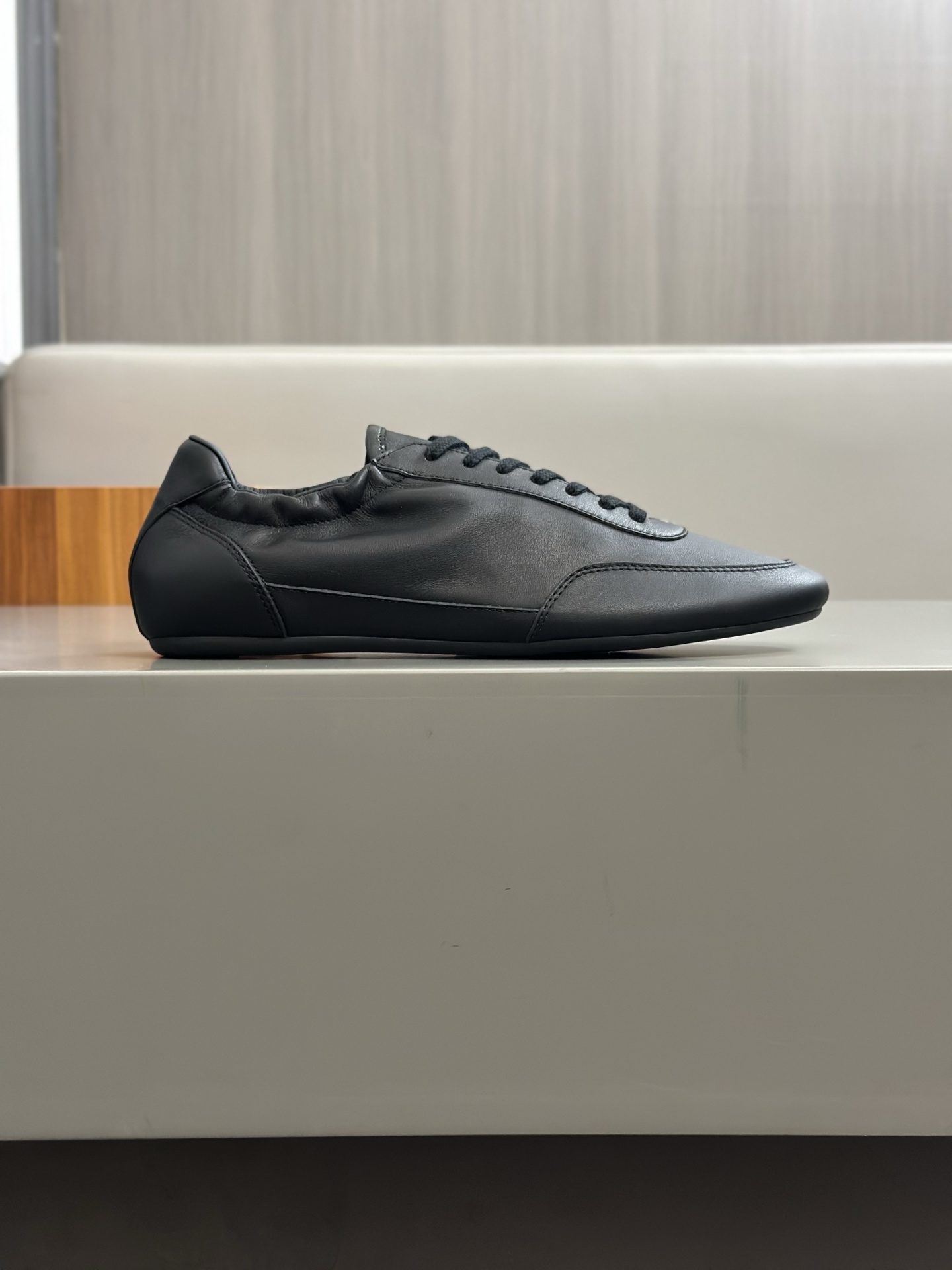 [PRADA] - Calidad de gama alta Original único - Parte superior: piel de becerro de gamuza, lona de m