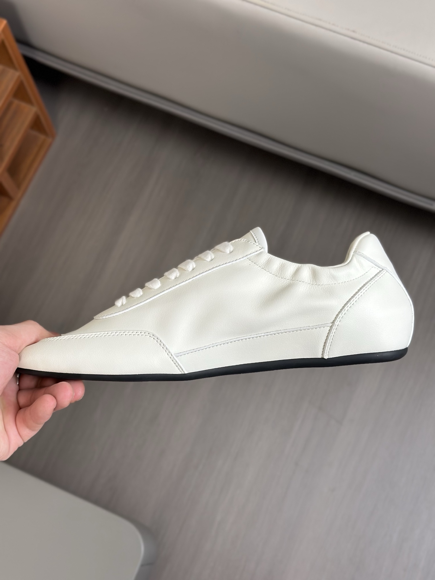 [PRADA] - Calidad de gama alta Original único - Parte superior: piel de becerro de gamuza, lona de m