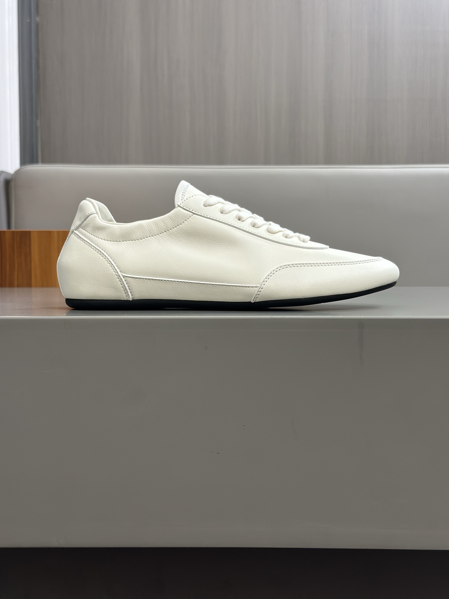 [PRADA] - Calidad de gama alta Original único - Parte superior: piel de becerro de gamuza, lona de m