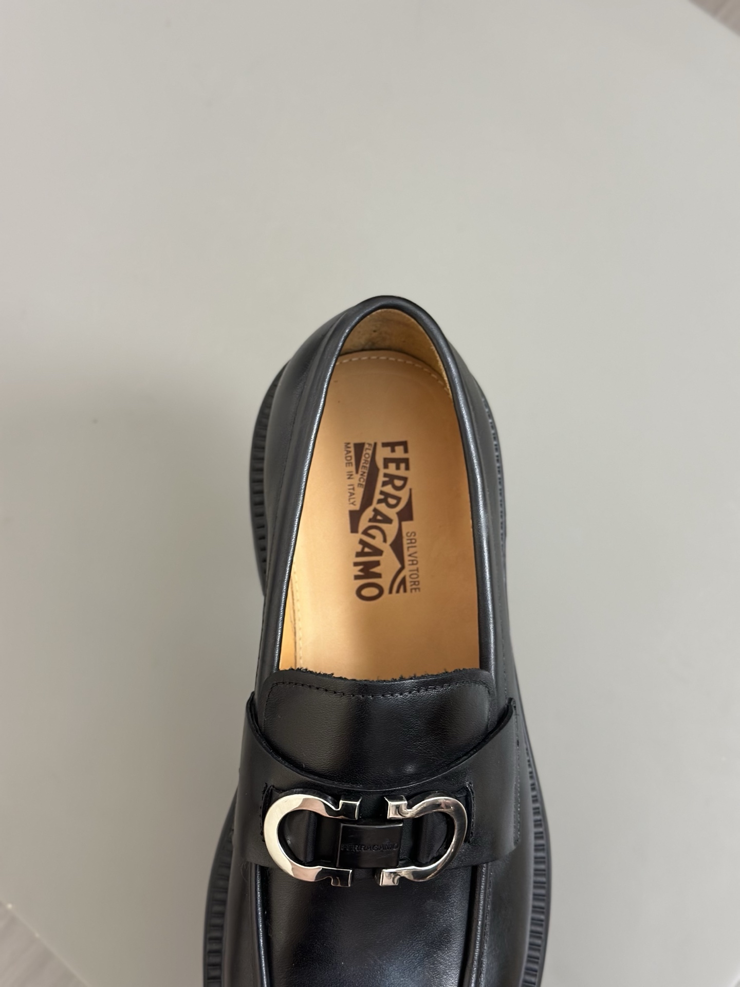 Salvatore Ferragamo Men's Leather Loafers with Buckle Detail - Black 8 i1742173480245 9795 0 6
