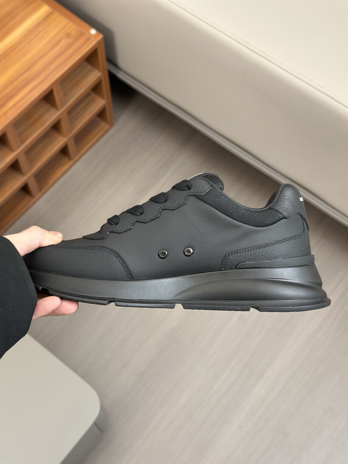 Louis Vuitton Trainer Sneakers - Black Leather, Premium Quality, Limited Edition 9 i1742542809853 2504 0 7