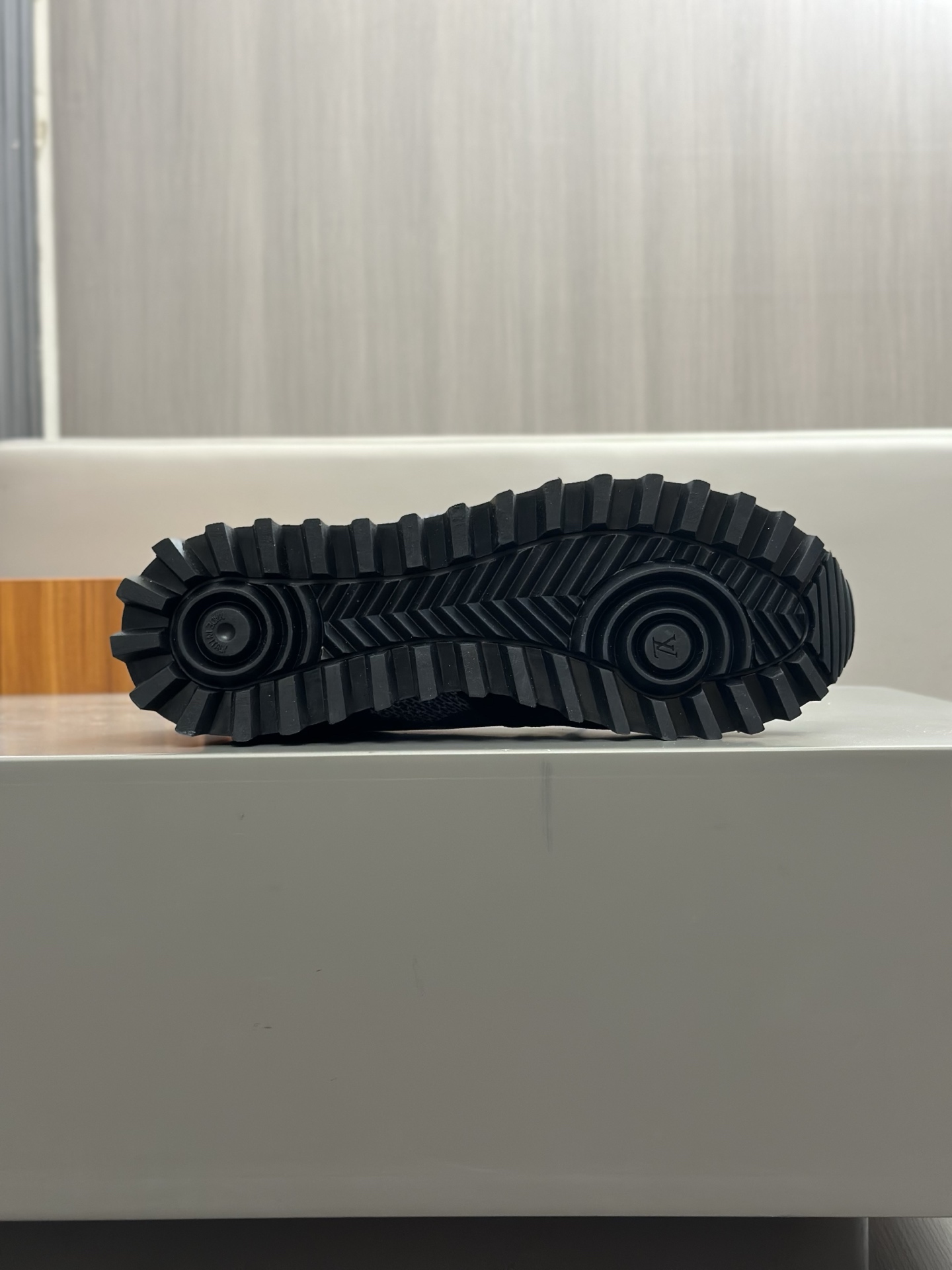 Louis Vuitton Men's Run Away Sneakers in Black Leather and Jacquard Fabric 9 i1742765930303 7247 0 7