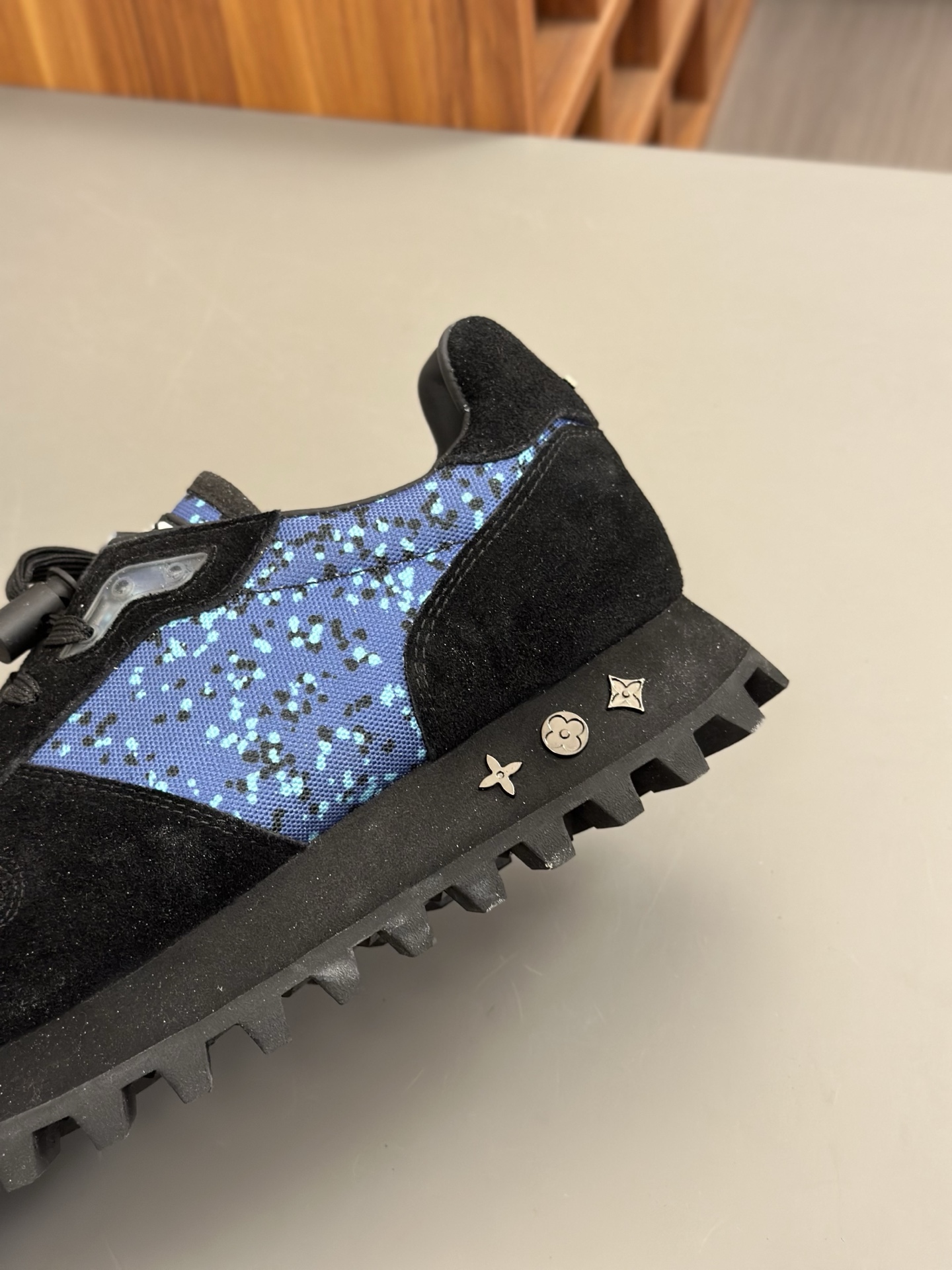 Louis Vuitton Men's Run Away Pulse Sneaker in Black and Blue 8 i1742765971167 6766 0 6
