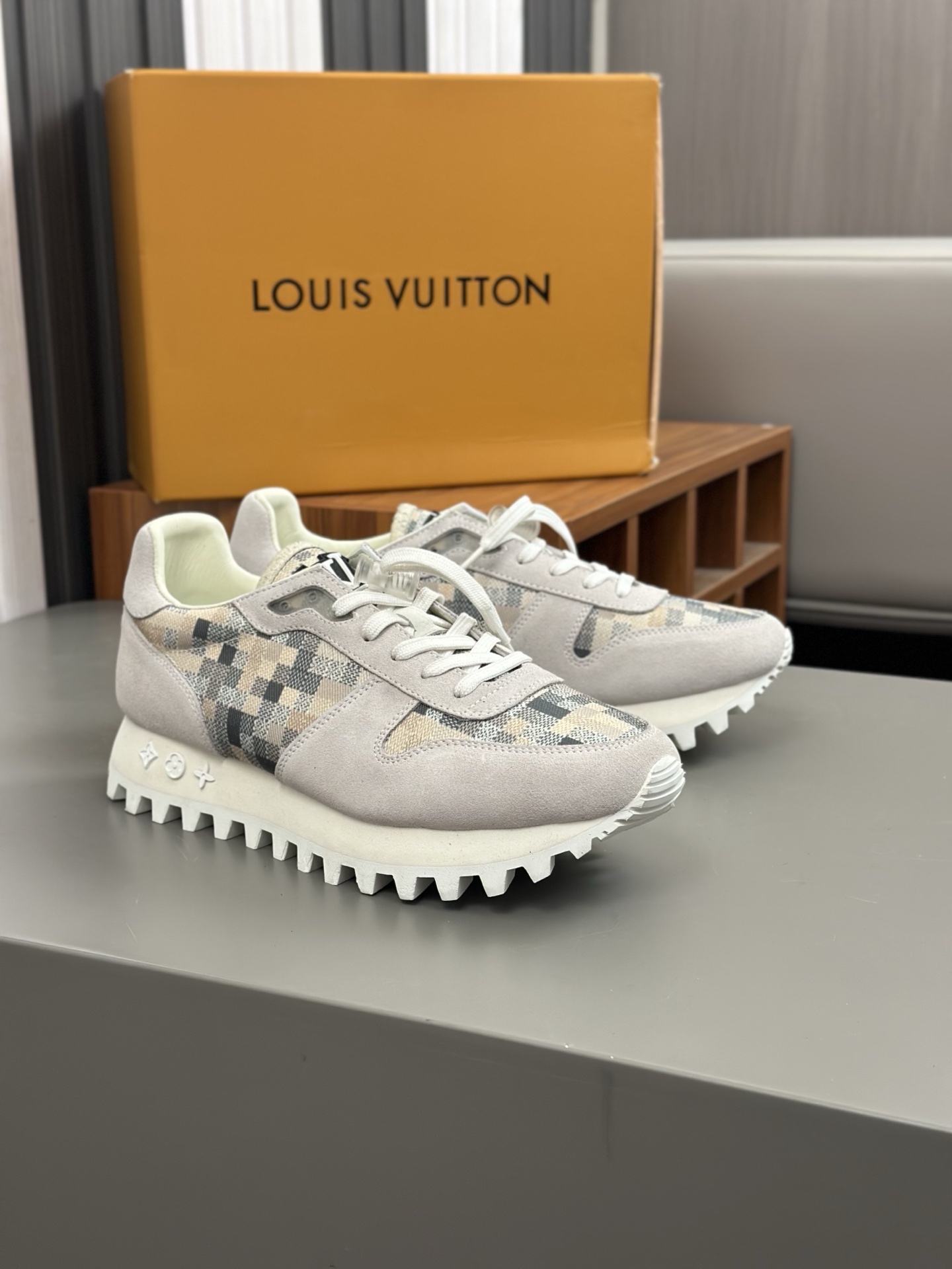 Louis Vuitton Men's Run Away Pulse Sneaker Monogram Italian Leather, Size 38-44 5 i1742766033604 4851 0 3