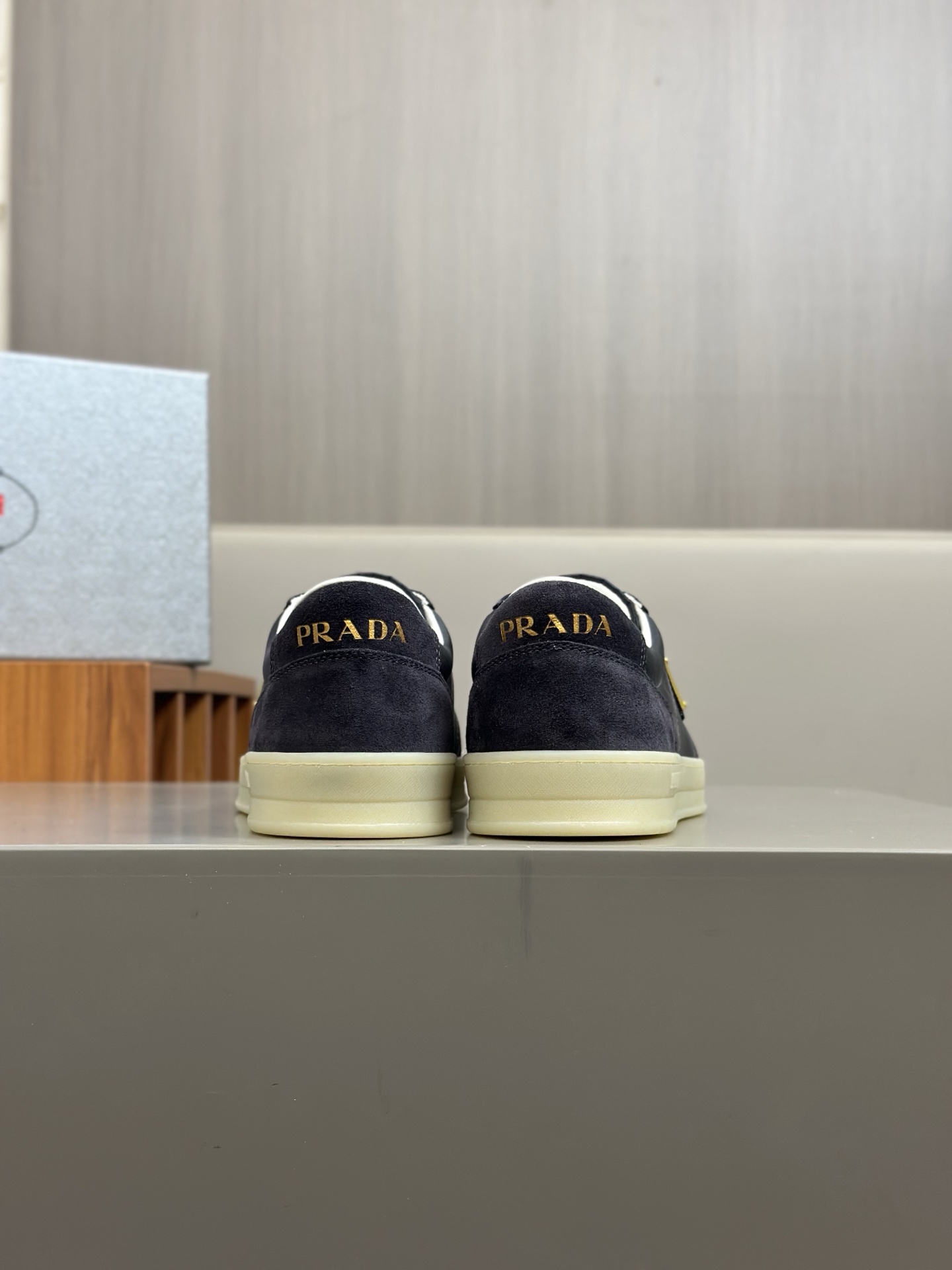 Prada Men's Navy Leather Sneakers, High-Quality Craftsmanship, Size 39-44 9 i1742766929416 4697 0 7