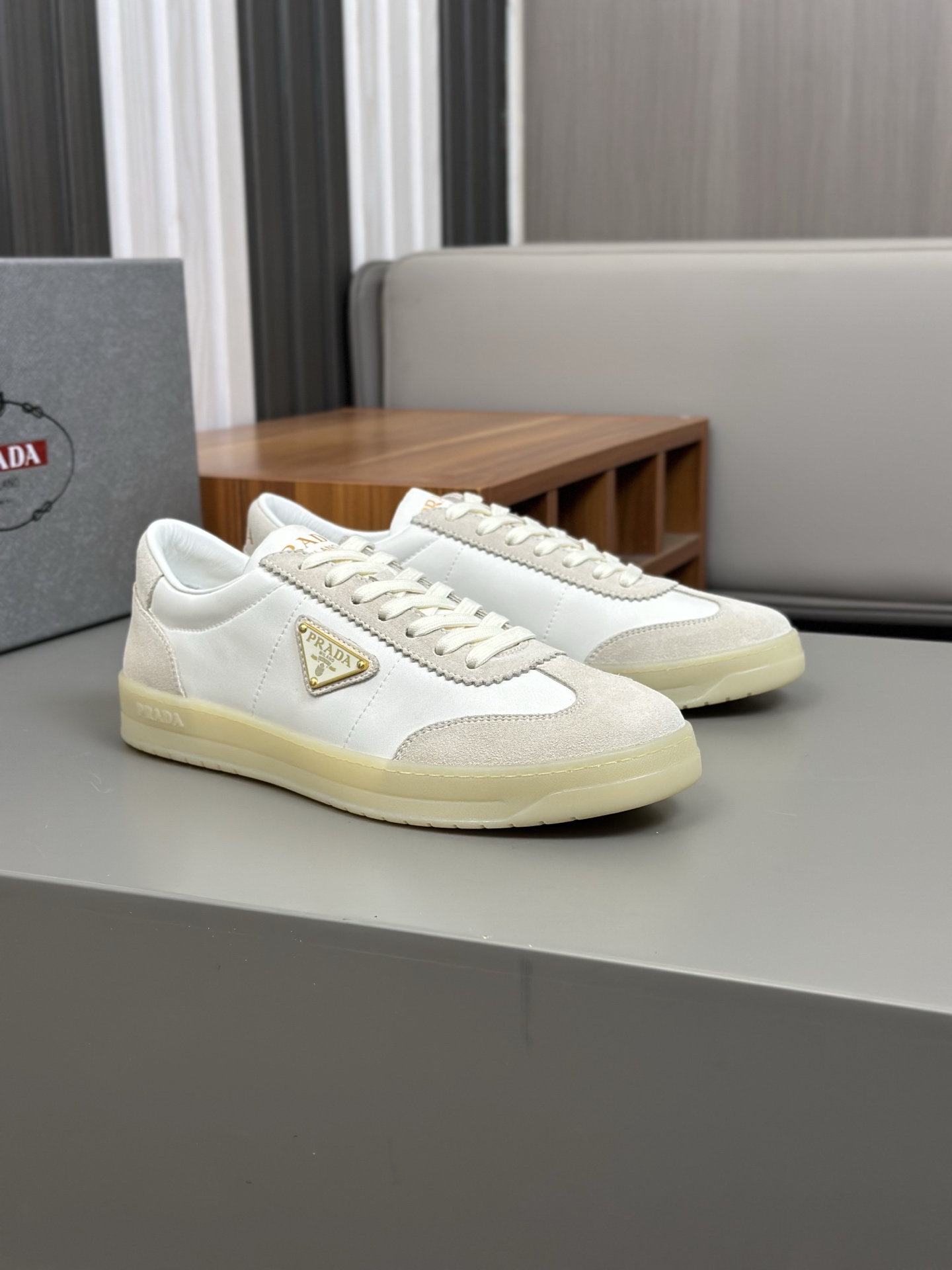 Prada Men's Leather Sneakers, New Collection, Sizes 39-44, Street Style 5 i1742766983659 1249 0 3