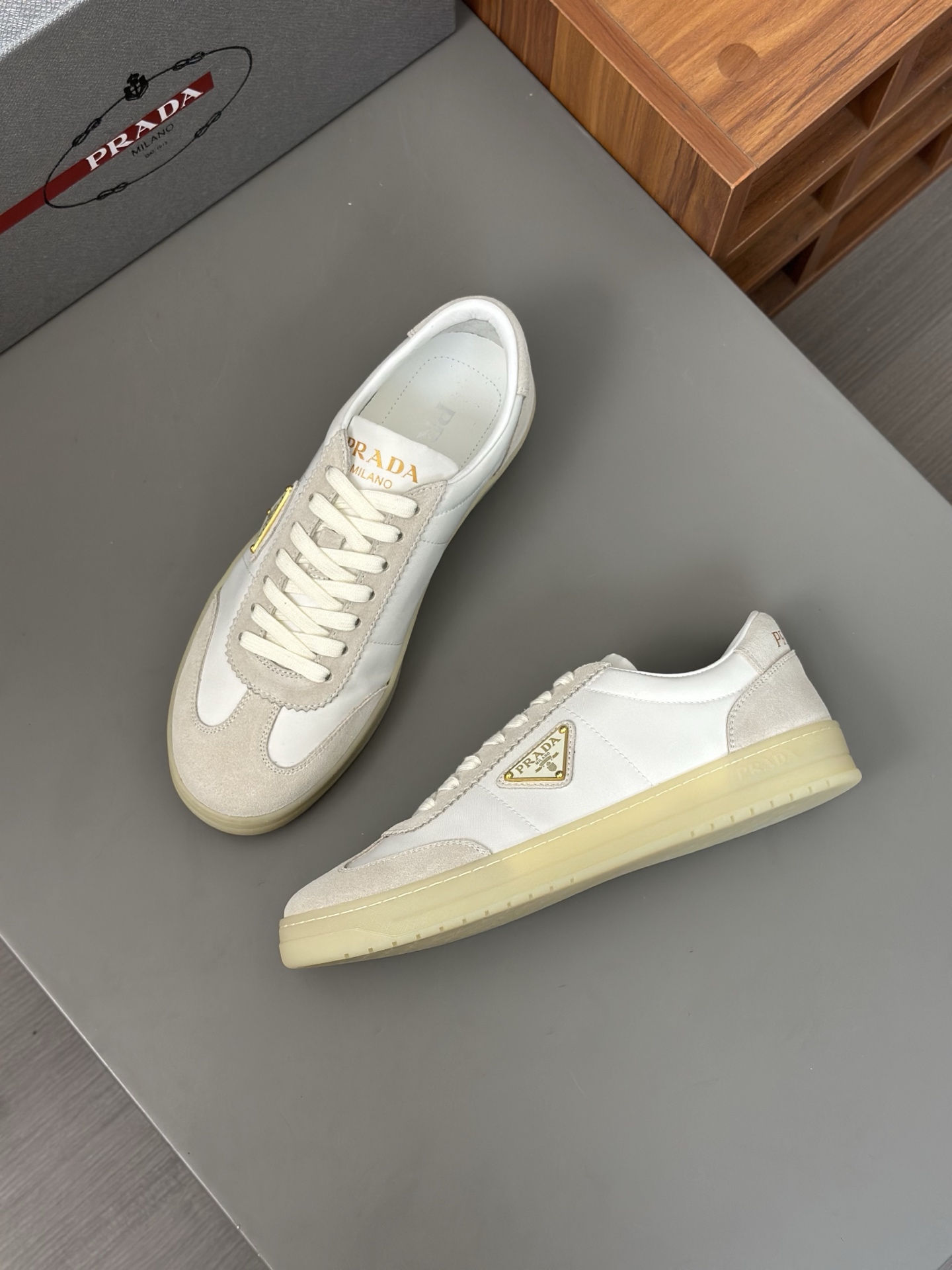 Prada Men's Leather Sneakers, New Collection, Sizes 39-44, Street Style 3 i1742766983666 2039 0 1