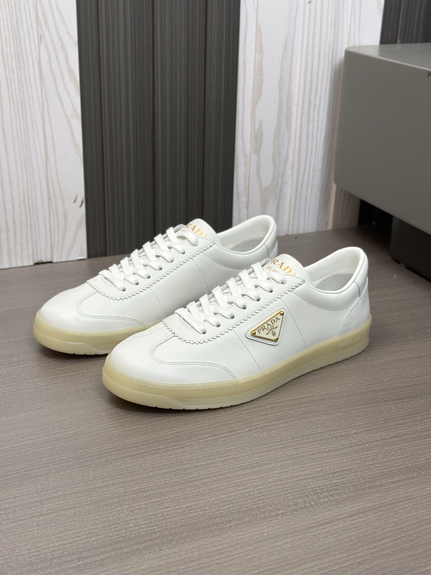 Prada Men's White Leather Sneakers, Italian Craftsmanship, Sizes 39-44 6 i1742767049636 7528 0 4