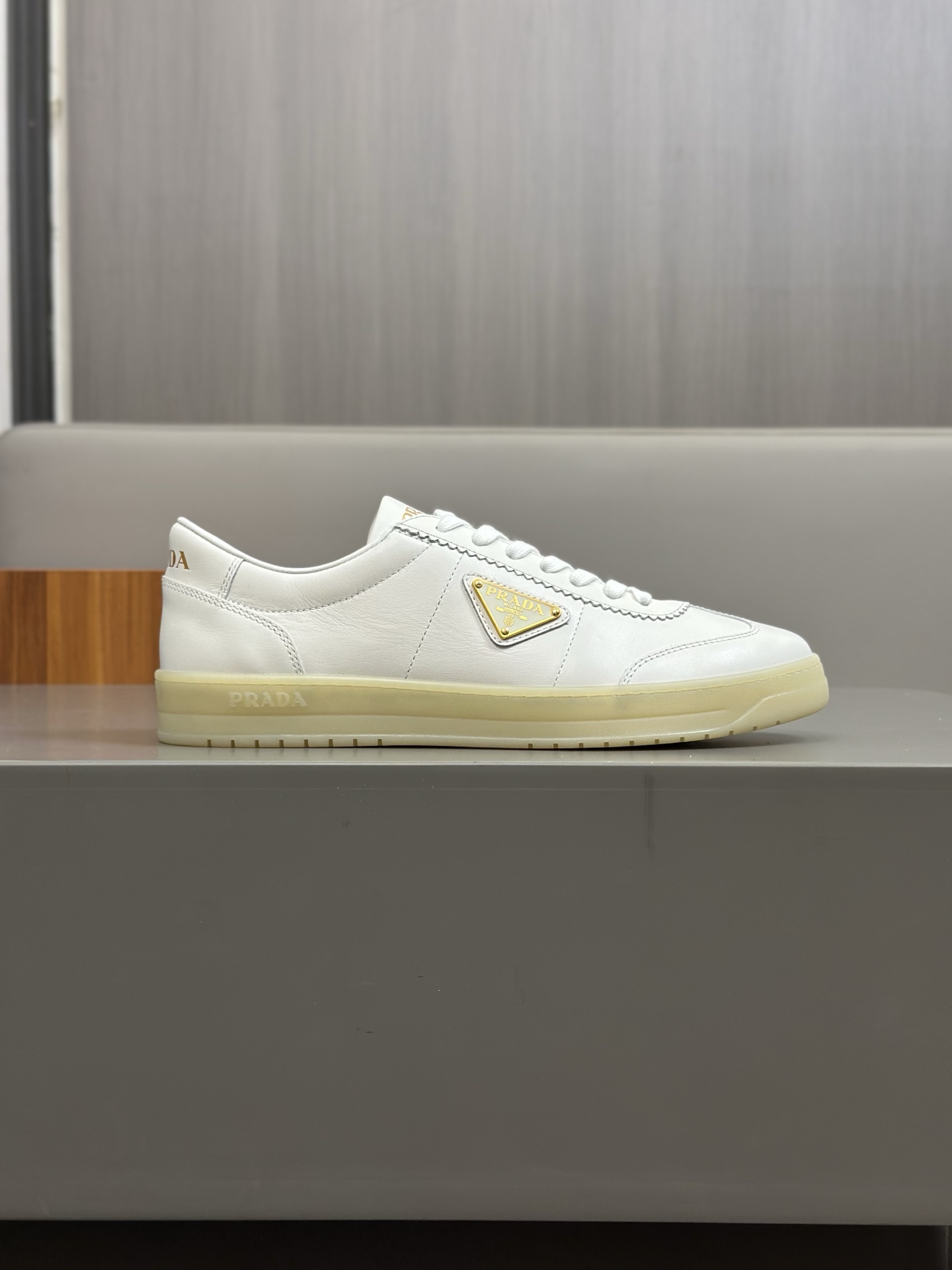 Prada Men's White Leather Sneakers, Italian Craftsmanship, Sizes 39-44 4 i1742767050527 3799 0 2