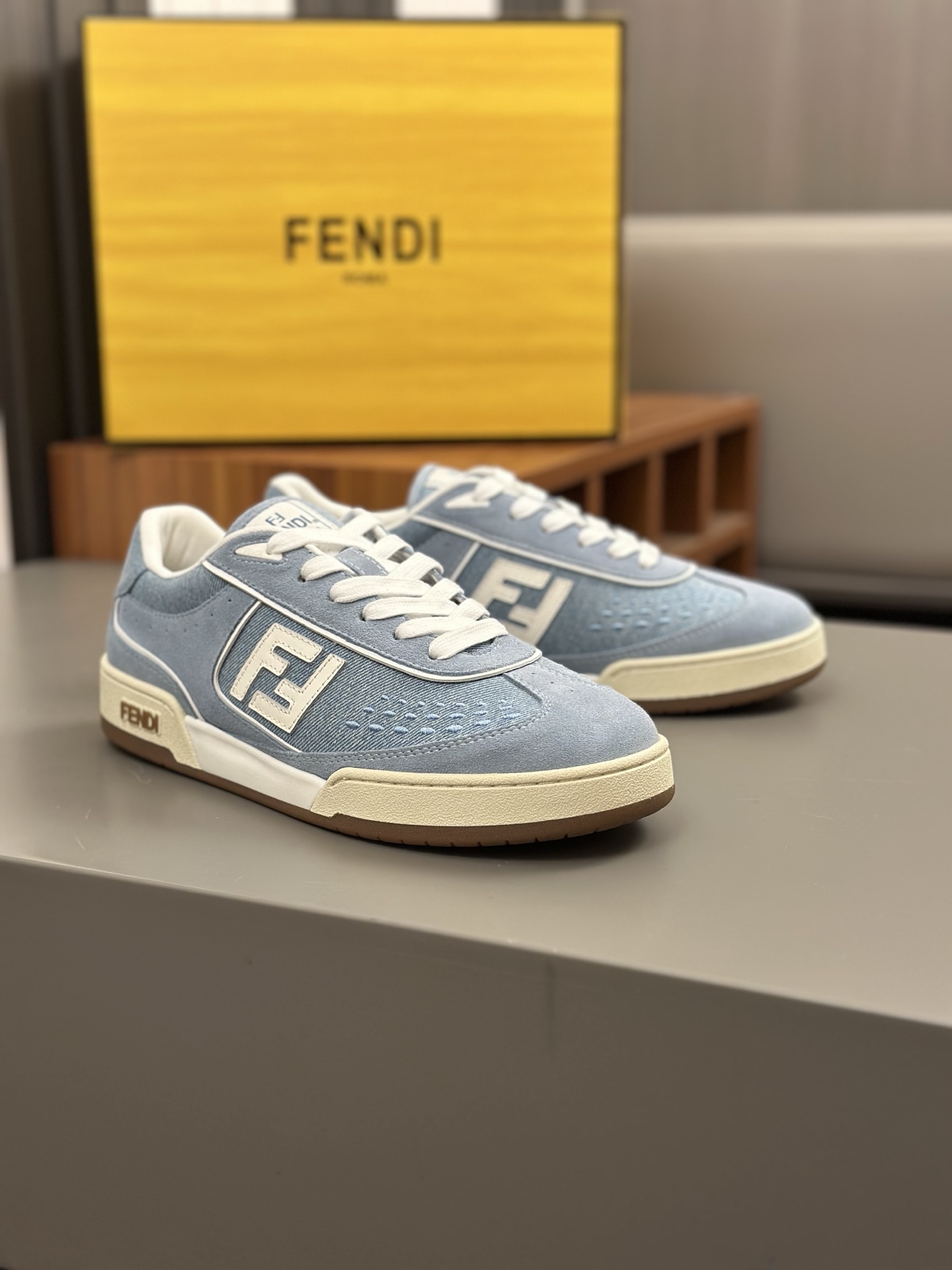 FD Nuevo Zapatillas deportivas Clash Vintage para pareja en Fend* Match Zapatillas deportivas de dis
