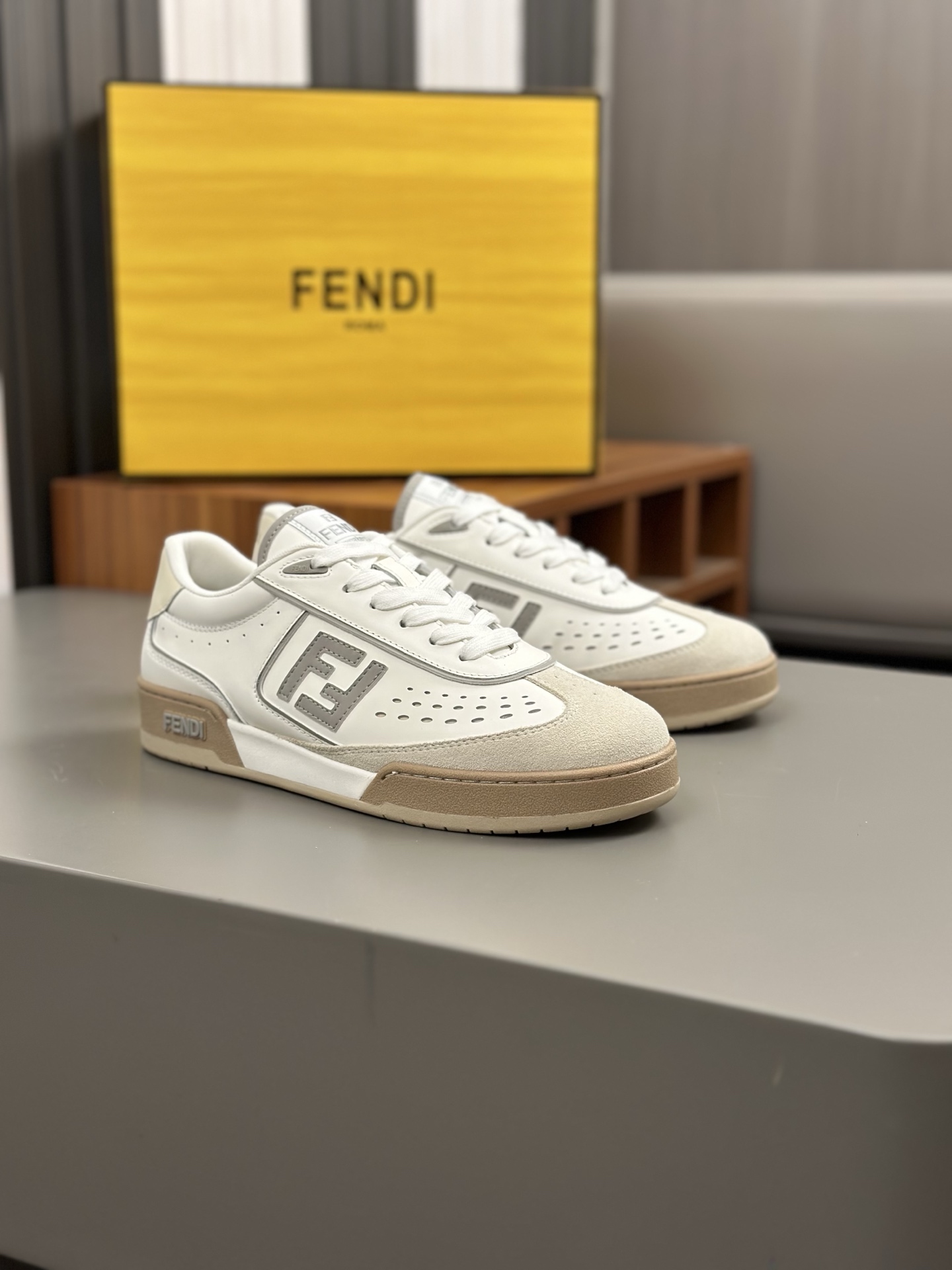 FD Nuevo Zapatillas deportivas Clash Vintage para pareja en Fend* Match Zapatillas deportivas de dis