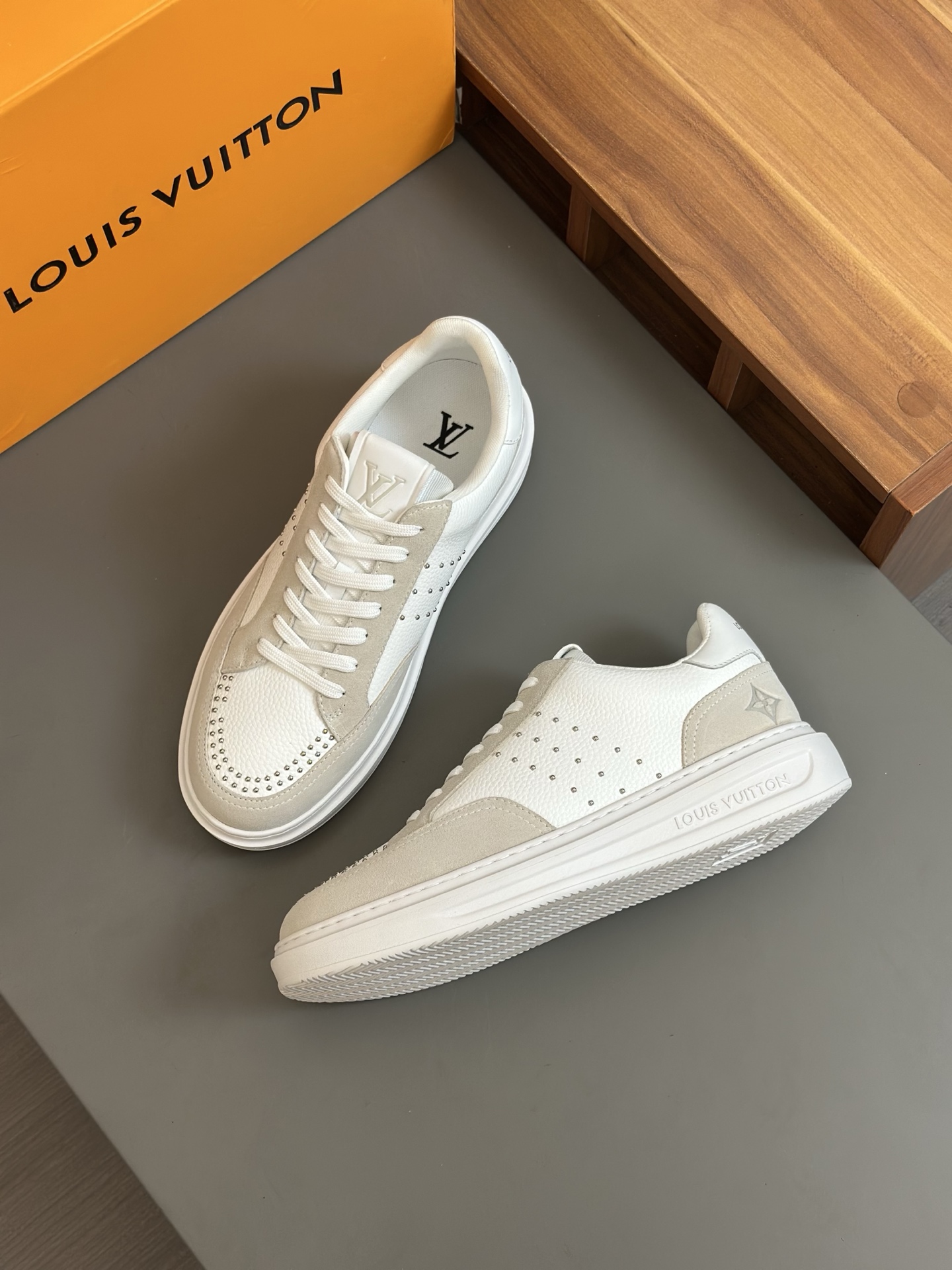 Louis Vuitton Beverly Hills Monogram Sneakers White Leather, Size 38-44 6 i1743148329153 7534 0 4