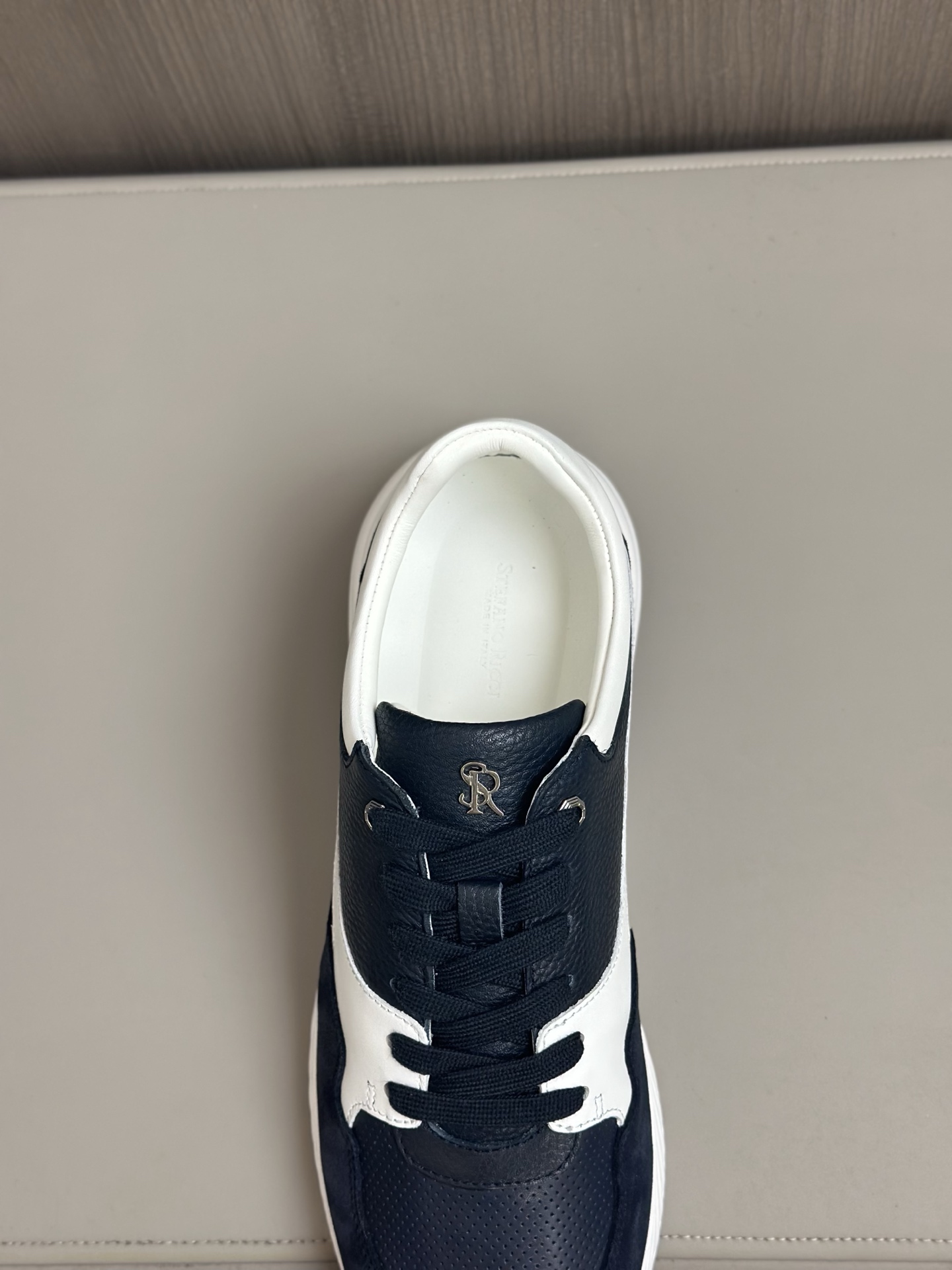 Stefano Ricci Men's Leather Sneakers, Calfskin and Crocodile Detail 7 i1743149118232 9723 0 5