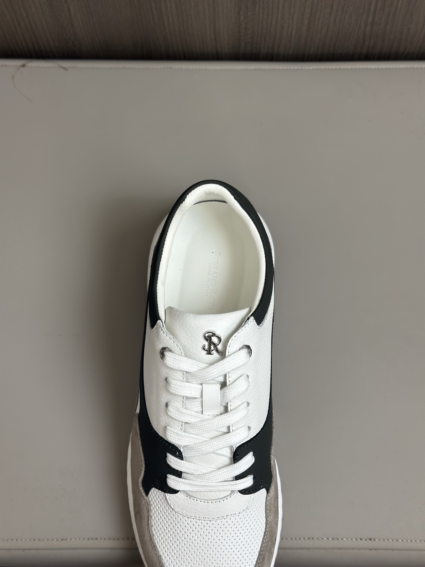 Stefano Ricci Men's Leather Sneakers - Soft Calfskin & Crocodile Print 9 i1743149130673 1922 0 7