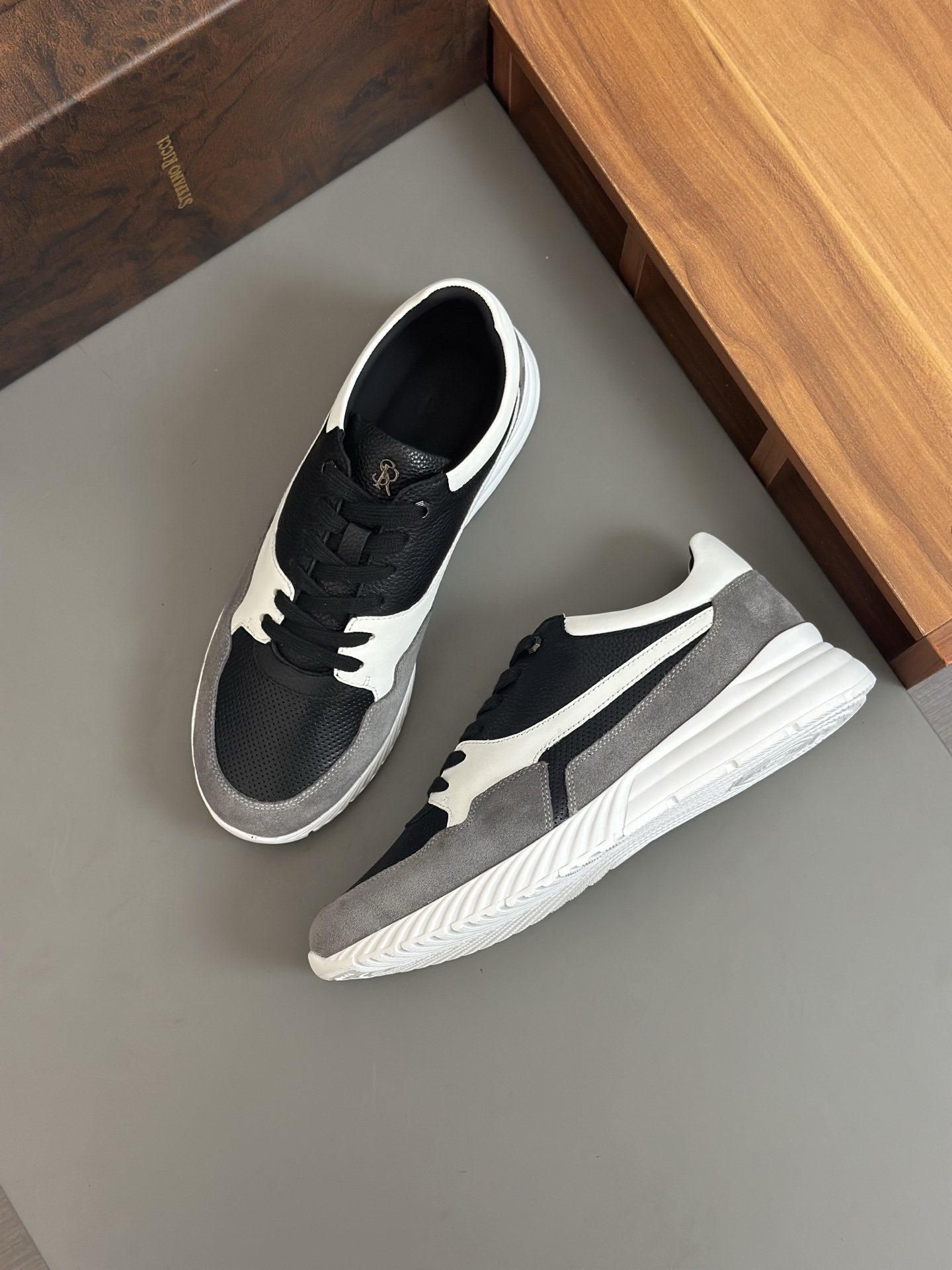 Stefano Ricci Men's Leather Sneakers Original Quality,Size 38-44 7 i1743149147376 6583 0 5