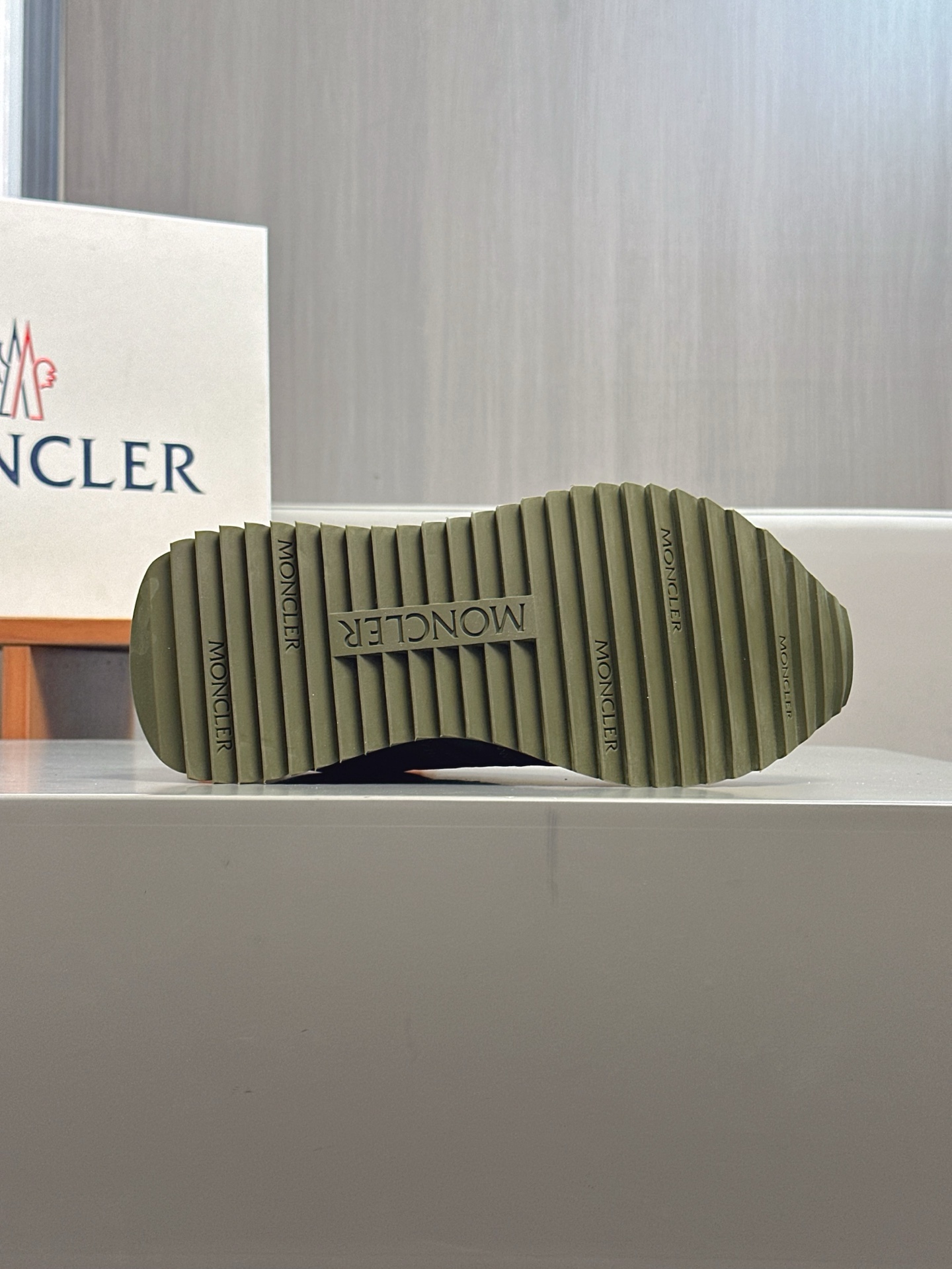 Moncler Men's Olive Green Sneakers - Lace-Up, Rubber Sole, Size 39-44 9 i1743323440945 5400 0 7