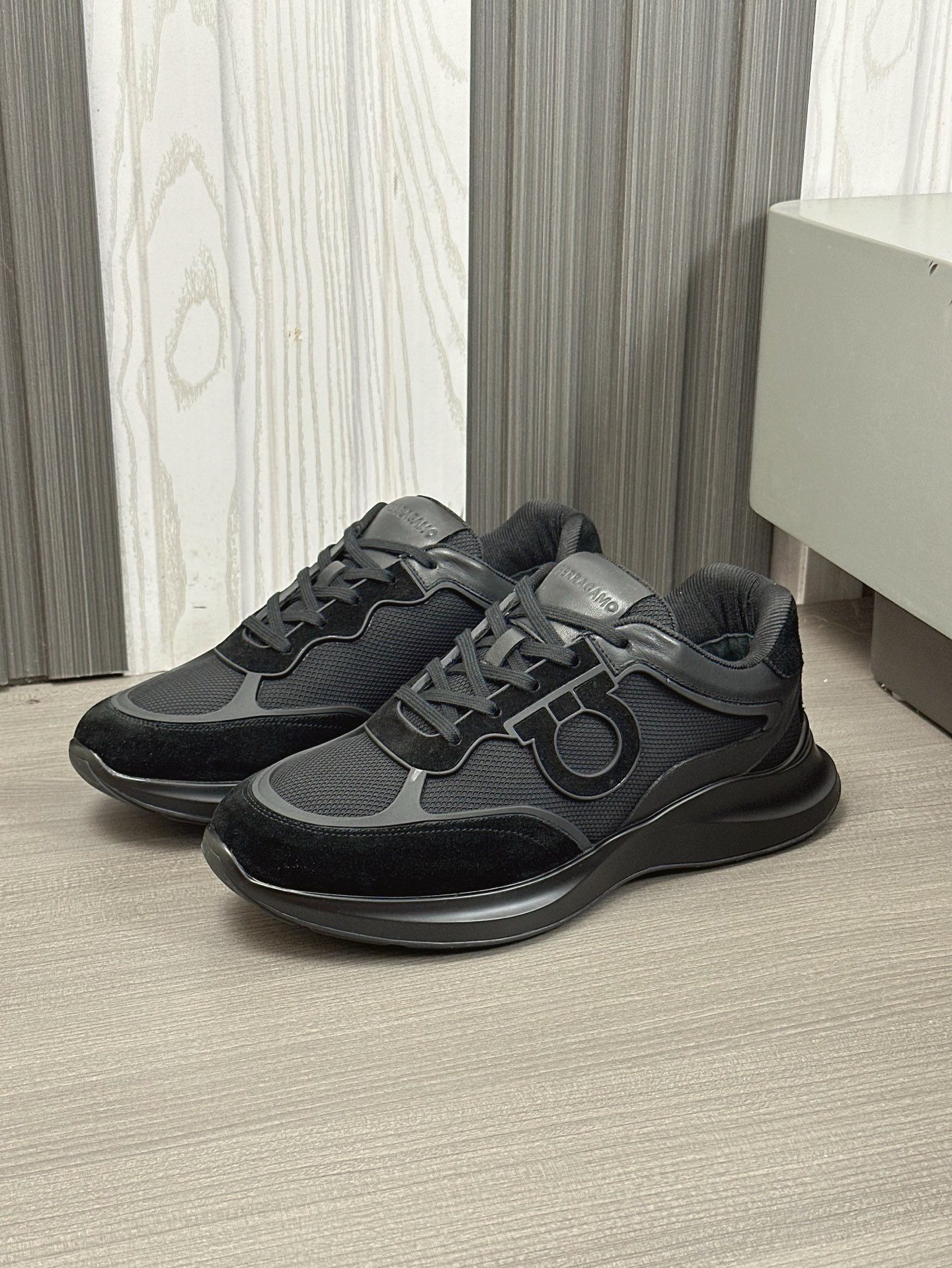 Ferragamo Men's Leather and Mesh Low-Top Sneakers - Classic Style, Comfortable Fit 7 i1743323601592 5361 0 5