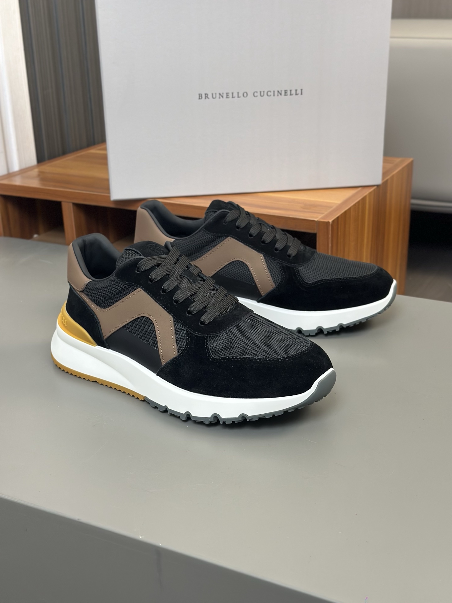 Brunello Cucinelli Suede & Leather Sneakers - Timeless Style & Comfort 5 i1743404901585 4528 0 3