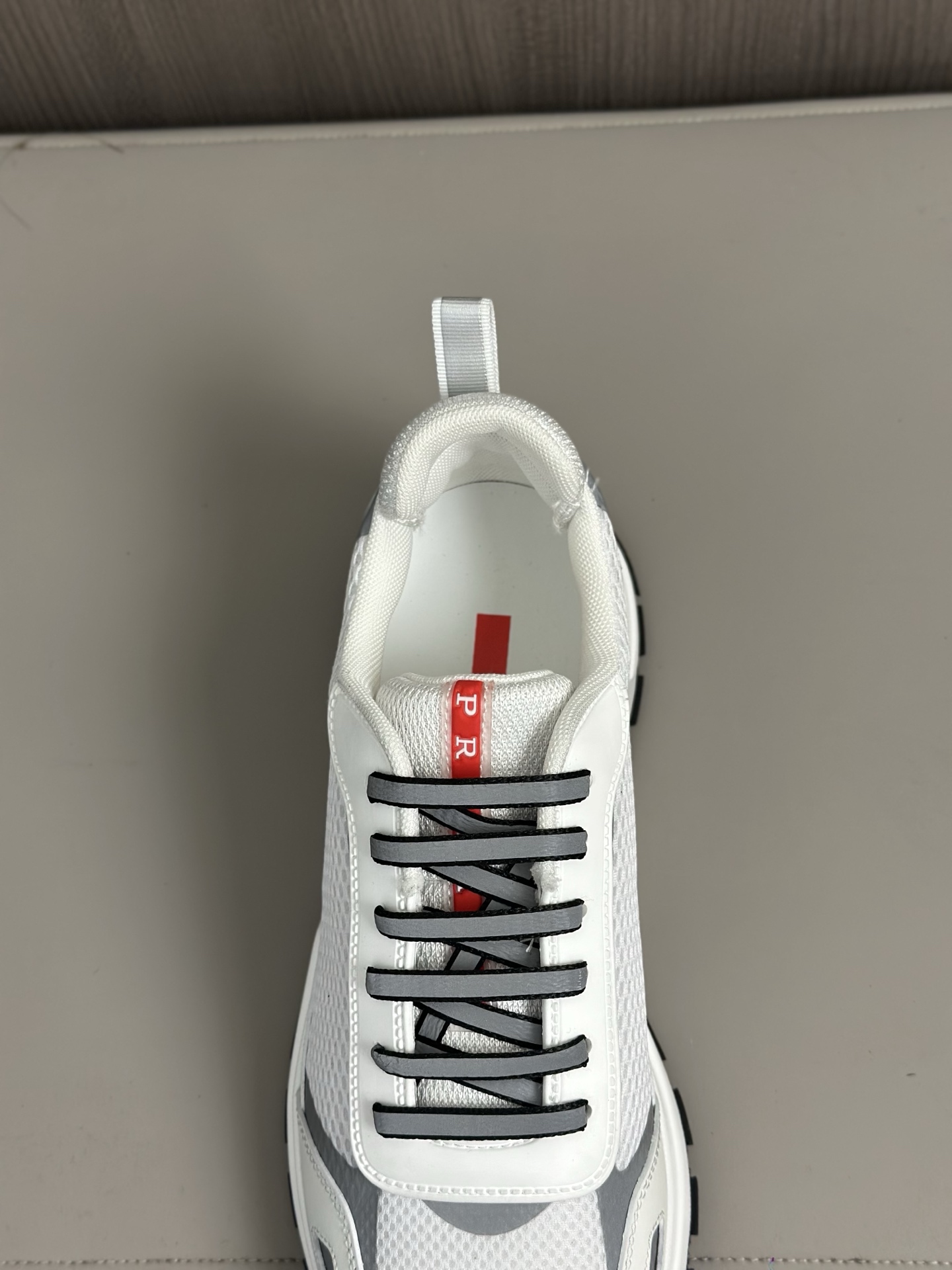 Prada Men's Leather And Mesh Sneakers, White, Sizes 39-44 9 i1743405805347 9767 0 7